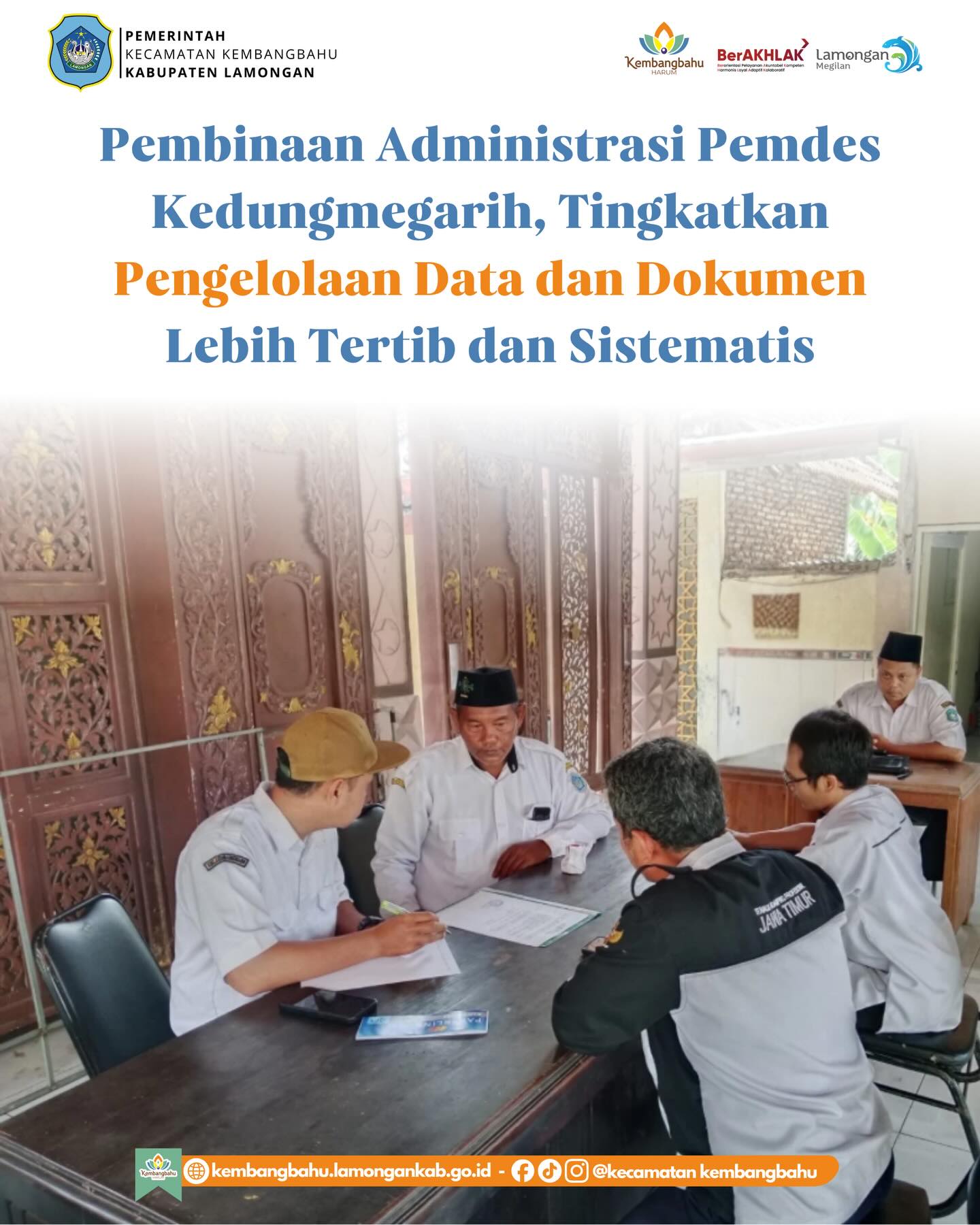 Foto: PEMBINAAN ADMINISTRASI DI PEMDES KEDUNGMEGARIH