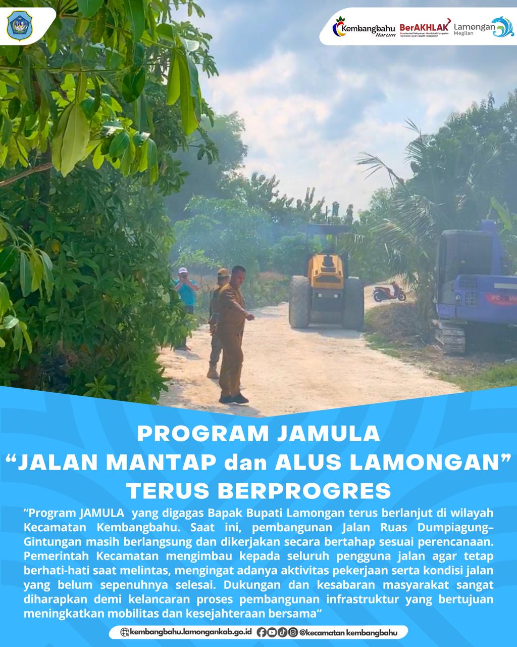 Foto: JAMULA RUAS DUMPIAGUNG - GINTUNGAN TERUS BERPROGRES