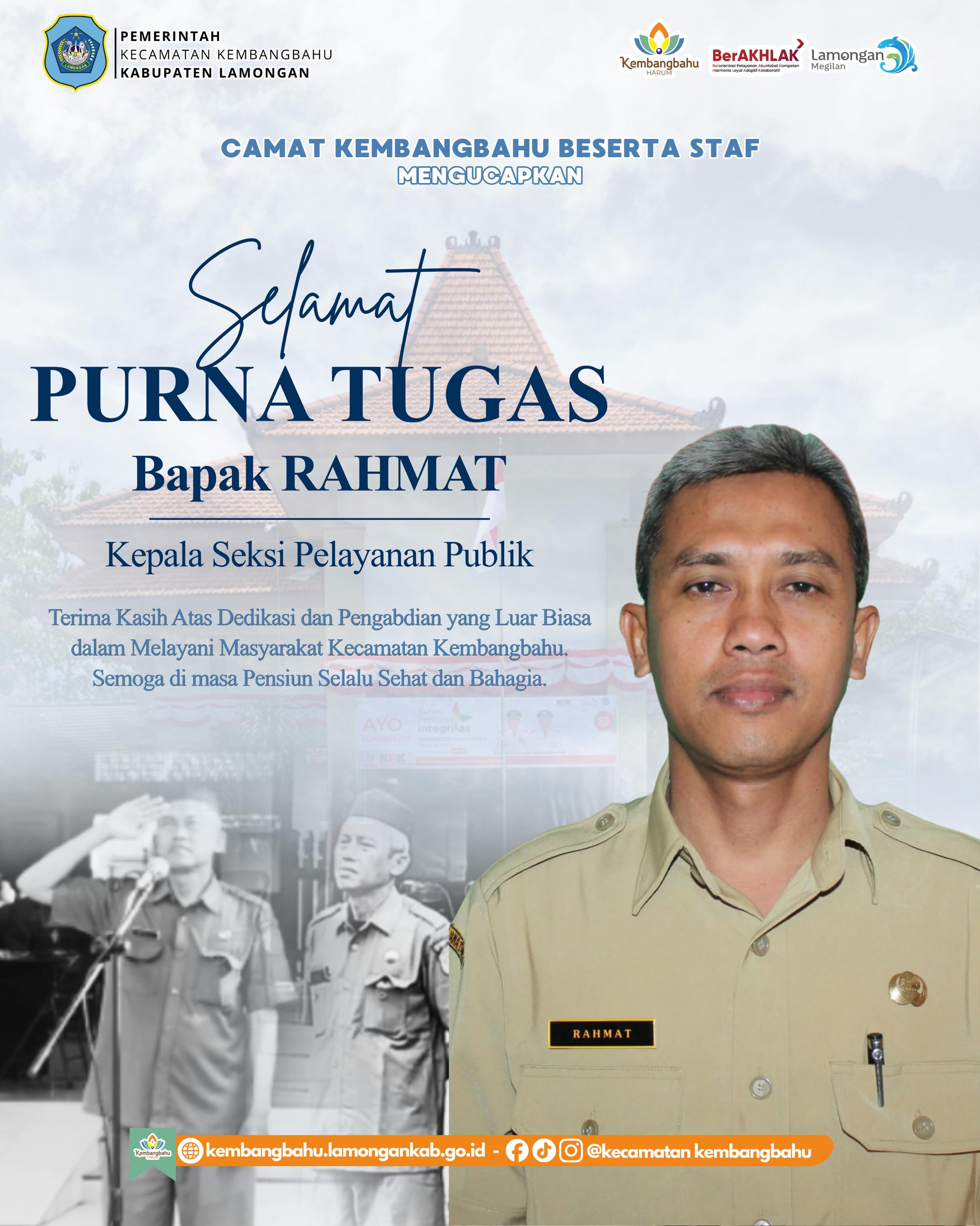 Foto: Selamat Purna Tugas Kepala Seksi Pelayanan
