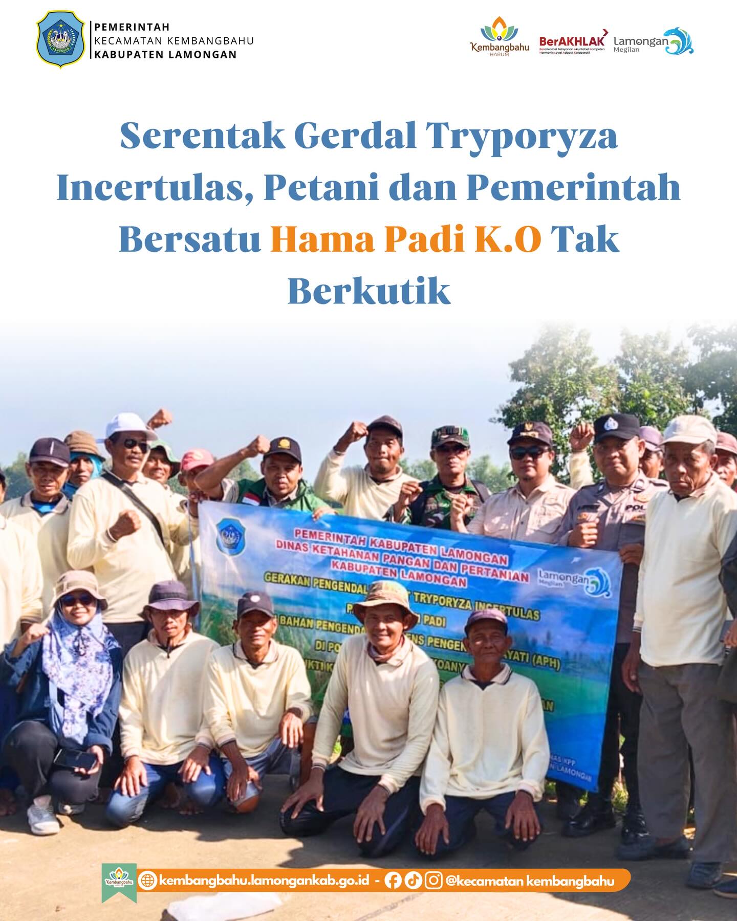 Foto: PETANI DAN PEMERINTAH BERSATU HAMA PADI K.O TAK BERKUTIK