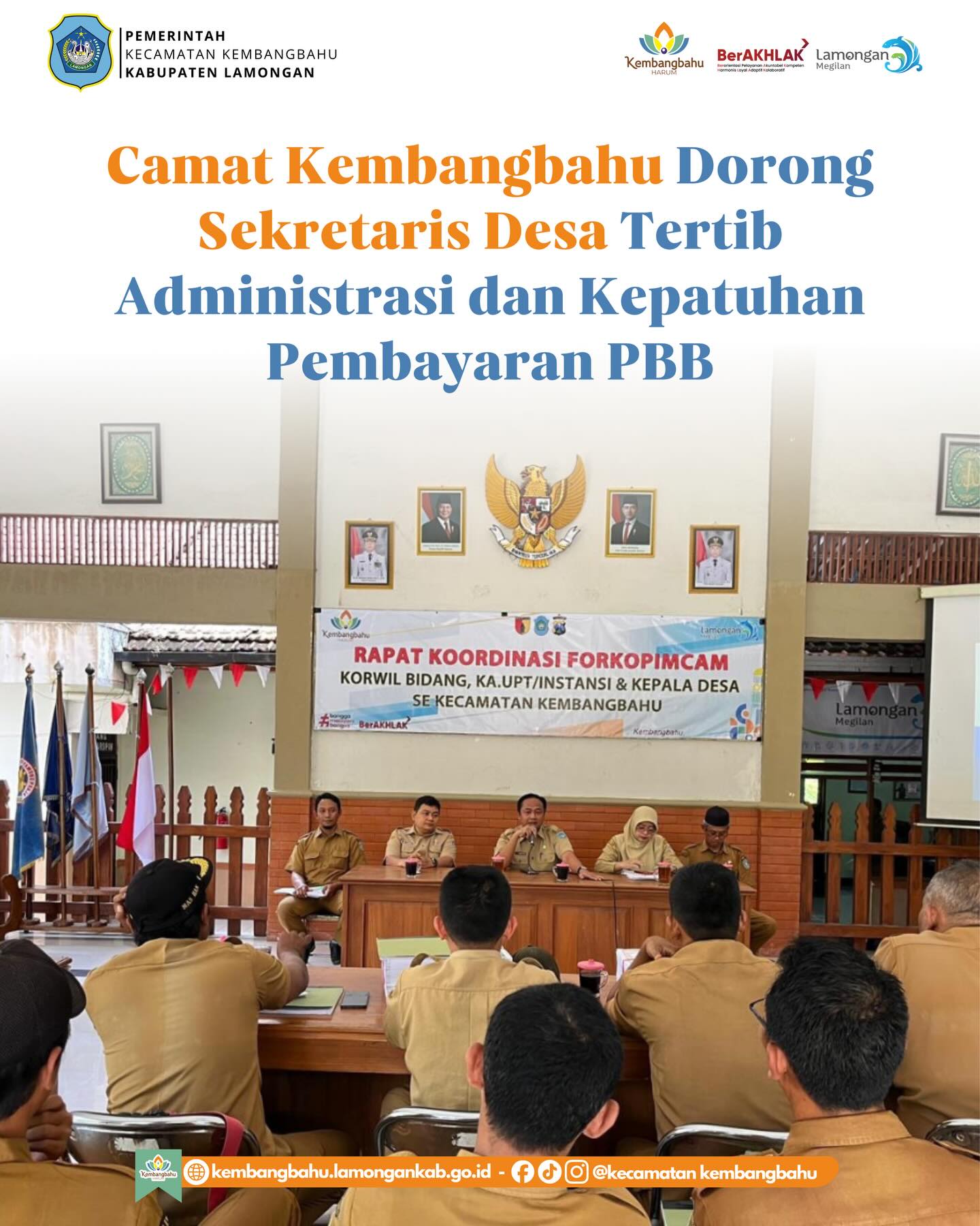 Foto: Rapat Koordinasi Sekretaris Desa se-Kecamatan