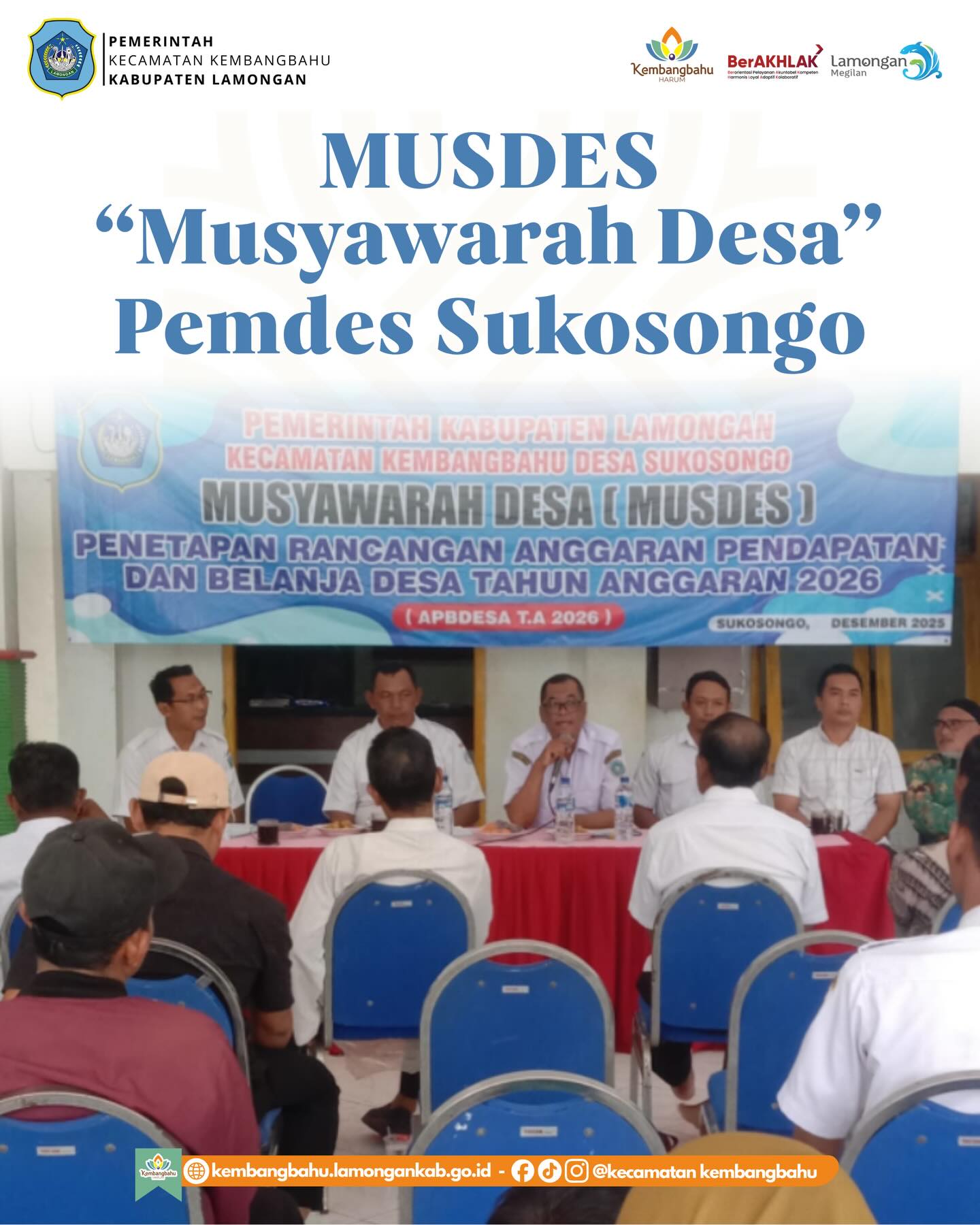 Foto: `MUSYAWARAH DESA SUKOSONGO