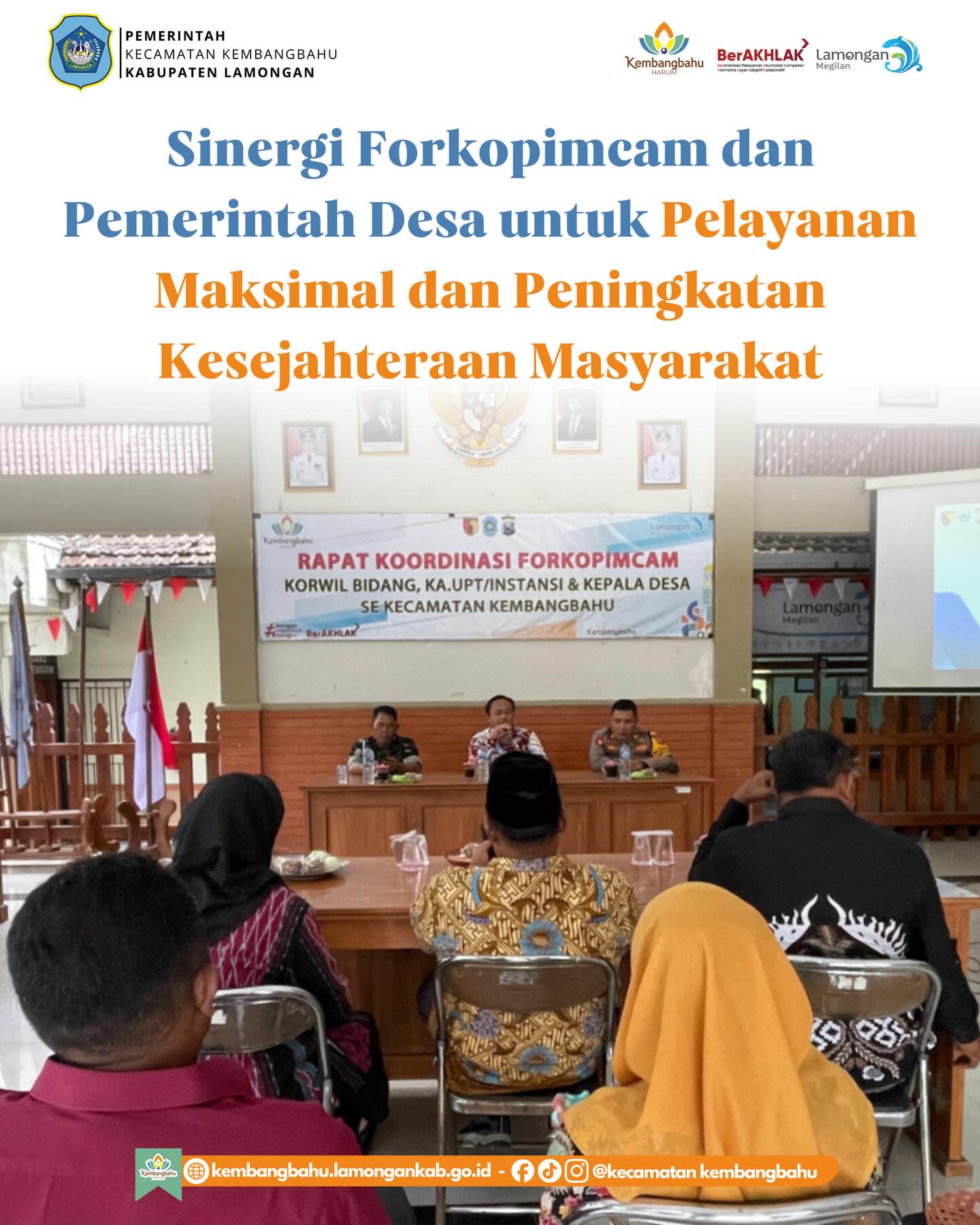 Foto: SINERGI FORKOPIMCAM DAN PEMERINTAH DESA UNTUK PELAYANAN MAKSIMAL DAN PENINGKATAN KESEJAHTERAAN MASYARAKAT