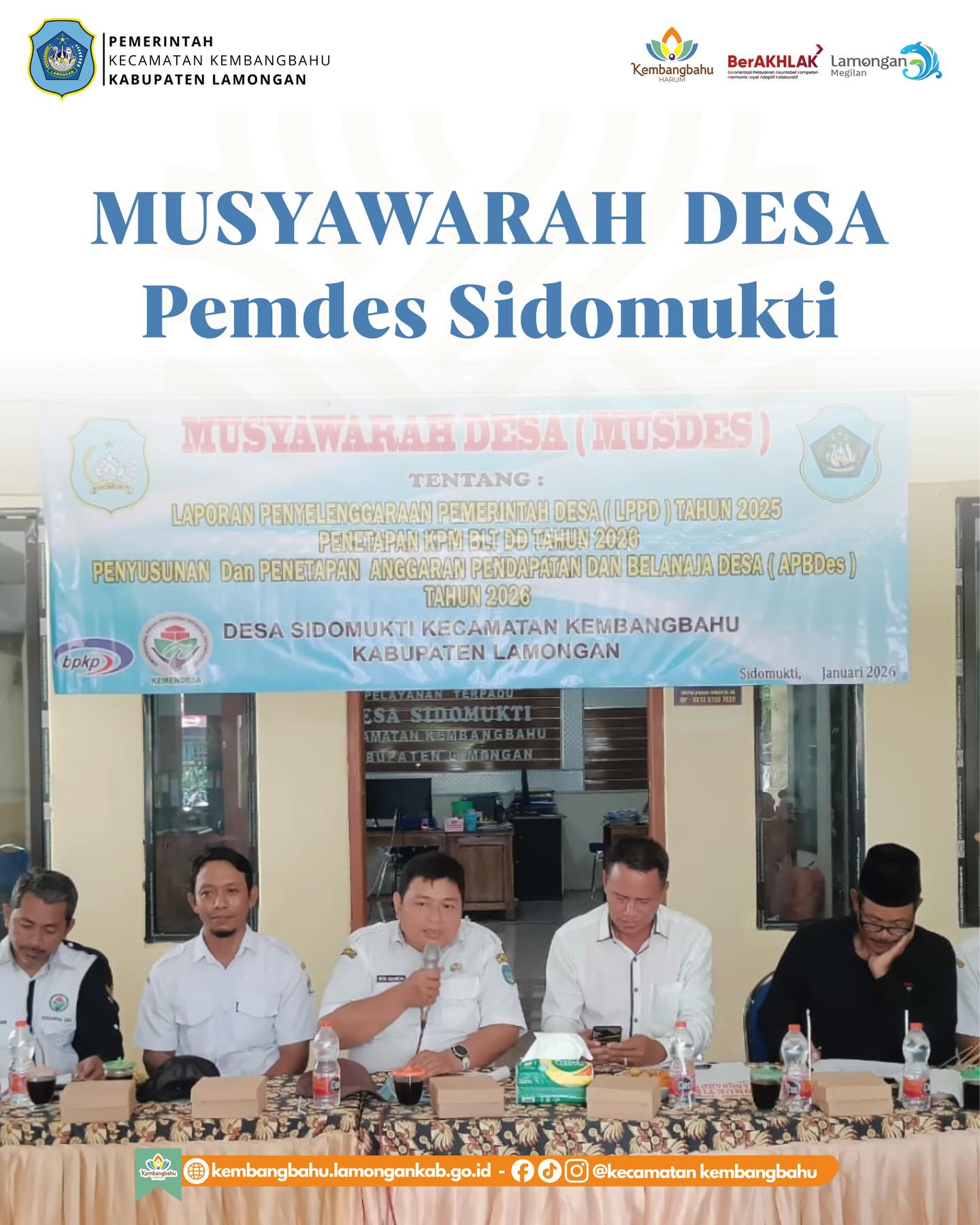 Foto: Musyawarah Desa Pemdes Sidomukti