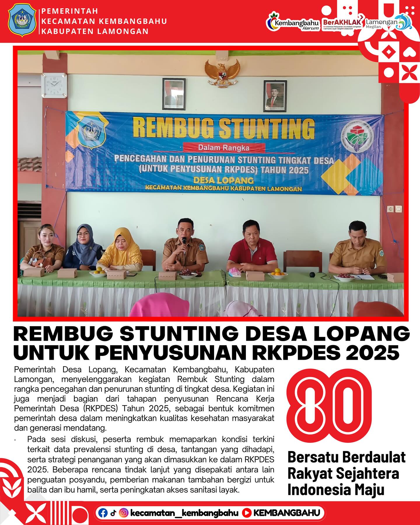 Foto: REMBUG STUNTING DI DESA LOPANG