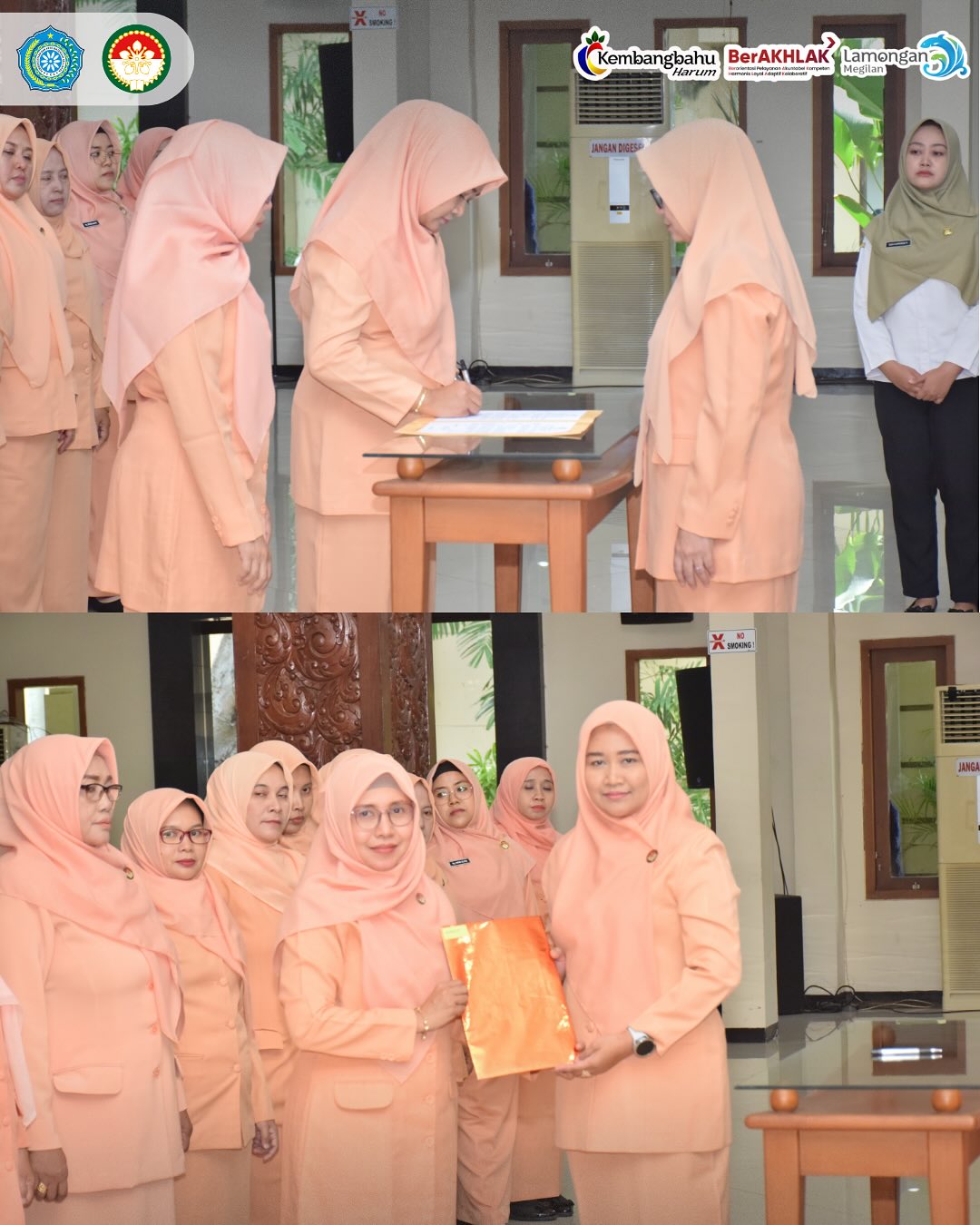 Foto: Serah Terima Jabatan Ketua Dharma Wanita Persatuan Kecamatan Kembangbahu