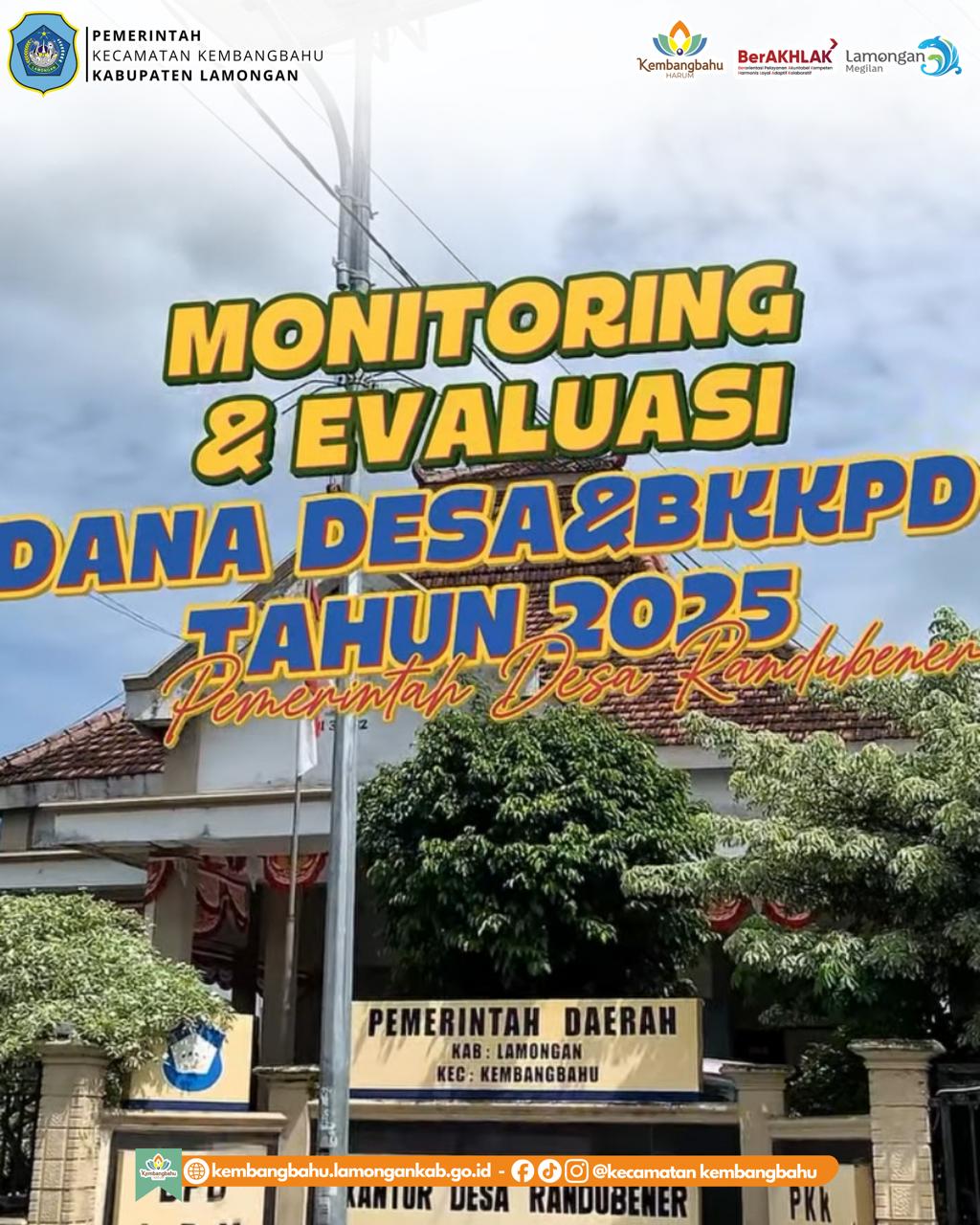 Foto: Monitoring dan Evaluasi Dana Desa dan BKKPD Desa Randubener