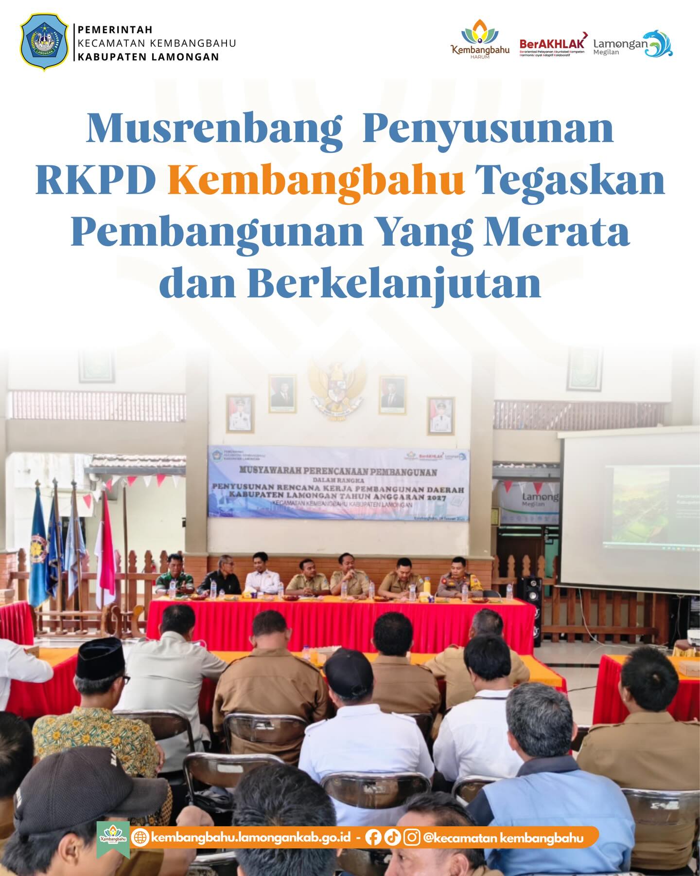 Foto: Musyawarah Perencanaan Pembangunan penyusunan Rencana Kerja Pembangunan Daerah Kabupaten Lamongan Tahun 2027