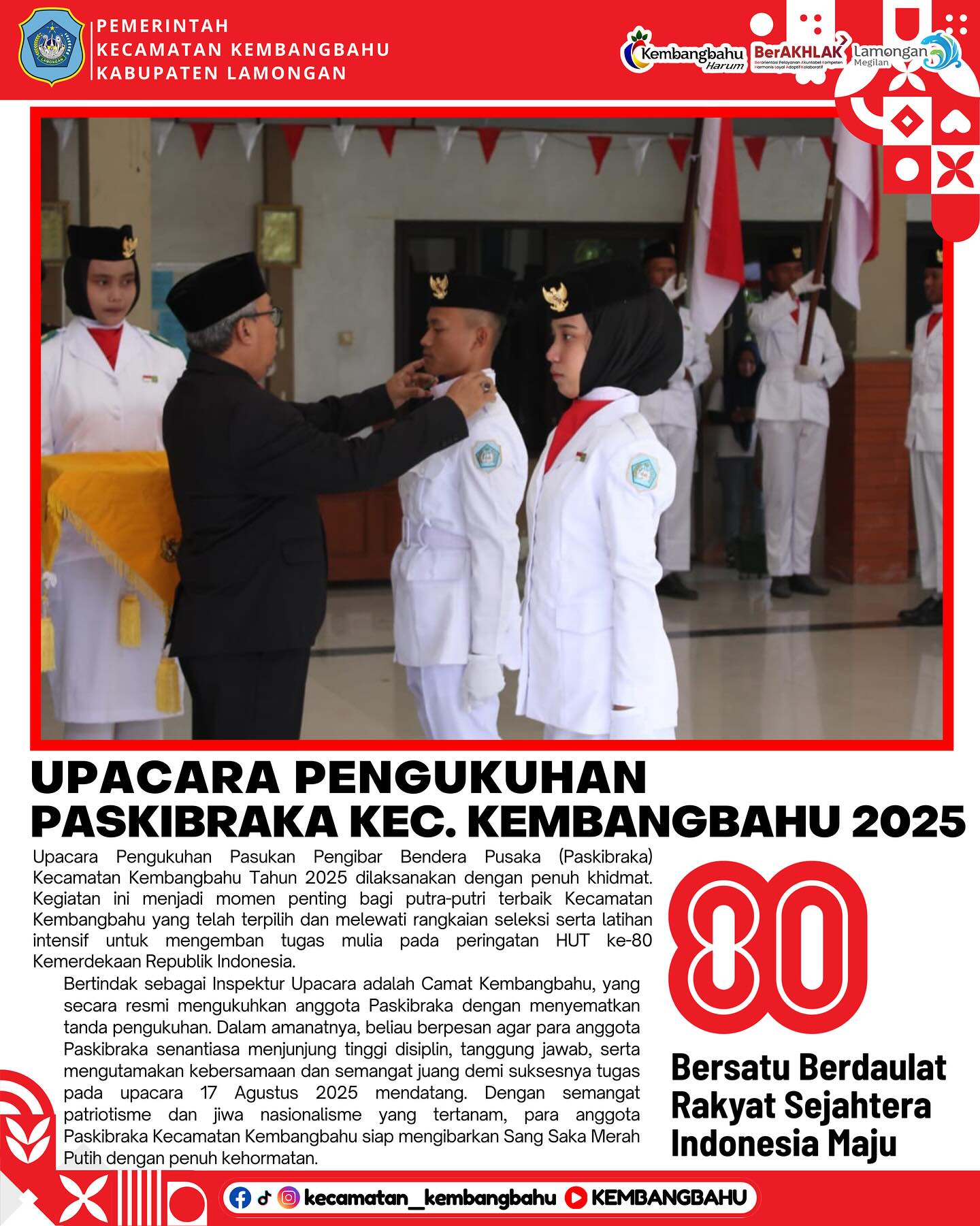 Foto: UPACARA PENGUKUHAN PASKIBRAKA TAHUN 2025 #1