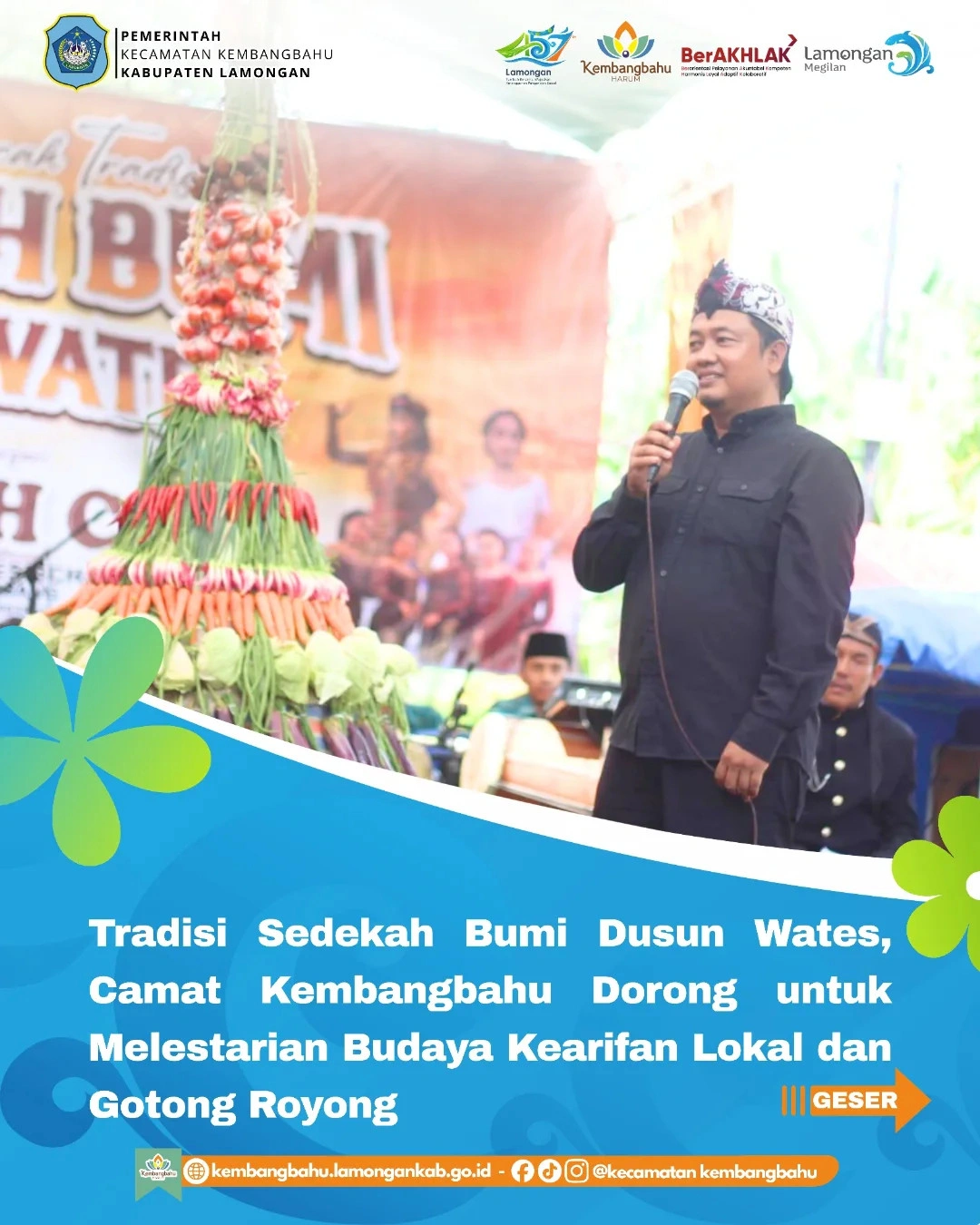Foto: TRADISI SEDEKAH BUMI DUSUN WATES DESA KALIWATES
