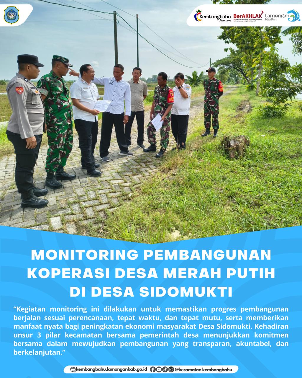 Foto: MONITORING PEMBANGUNAN KOPERASI DESA MERAH PUTIH