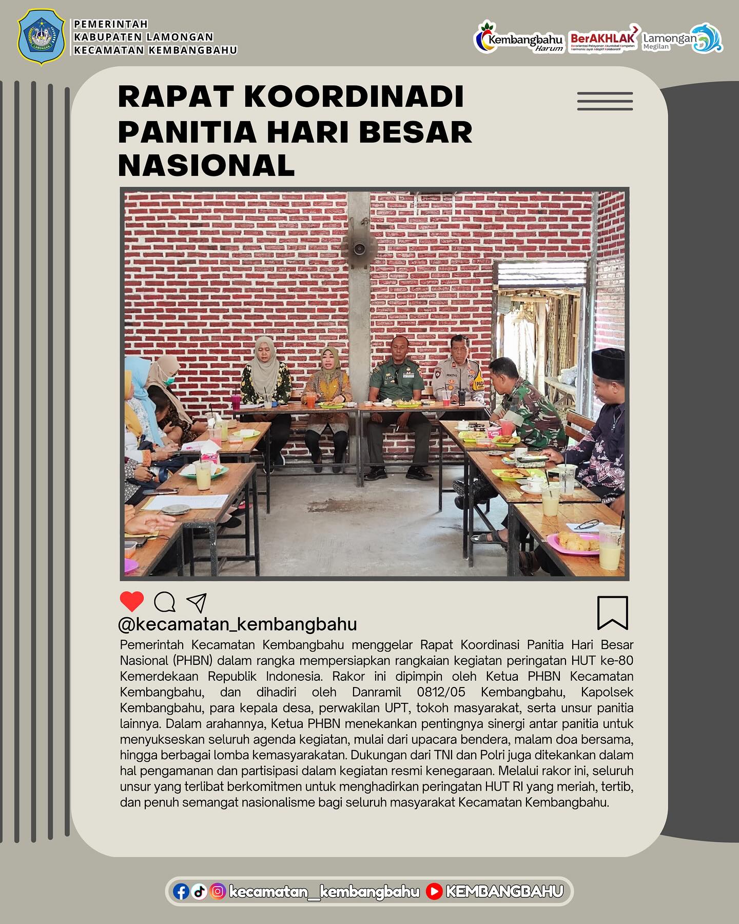 Foto: RAPAT KOORDINASI PANITIA HARI BESAR NASIONAL 2025