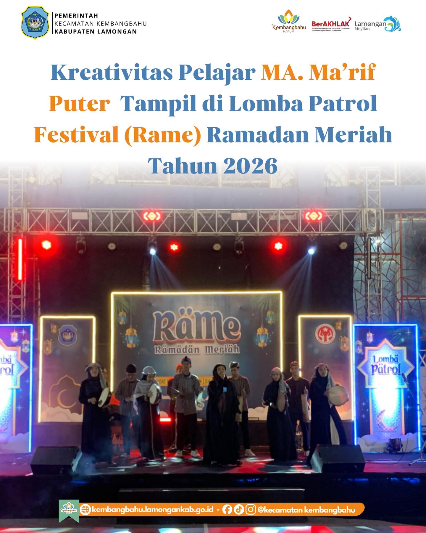 Foto: Lomba Patrol Festival Ramadan Meriah 2026 (RAME) yang digelar sebagai agenda tahunan di Kabupaten Lamongan