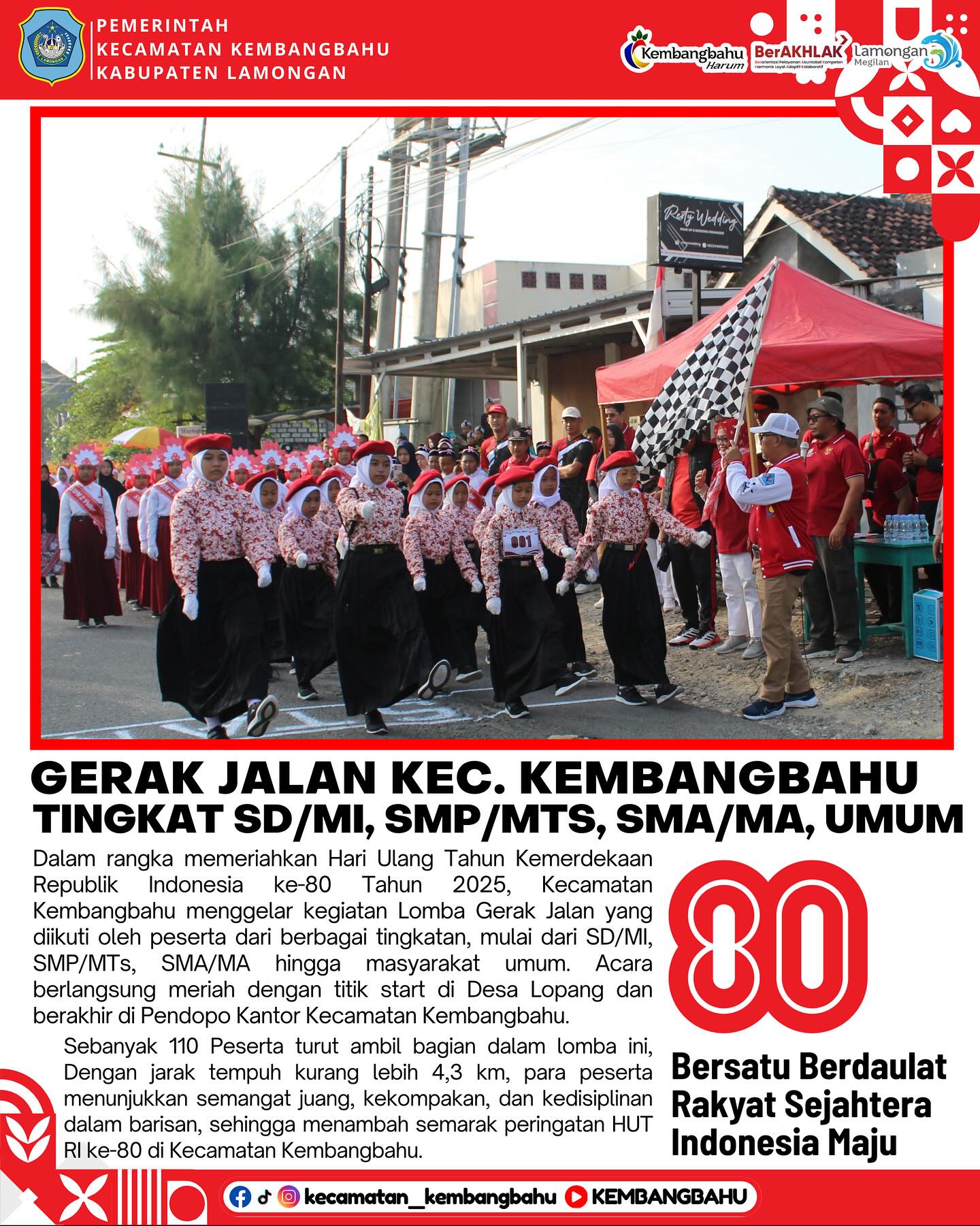 Foto: GERAK JALAN SEMARAK HUT RI KE-80 TAHUN #1