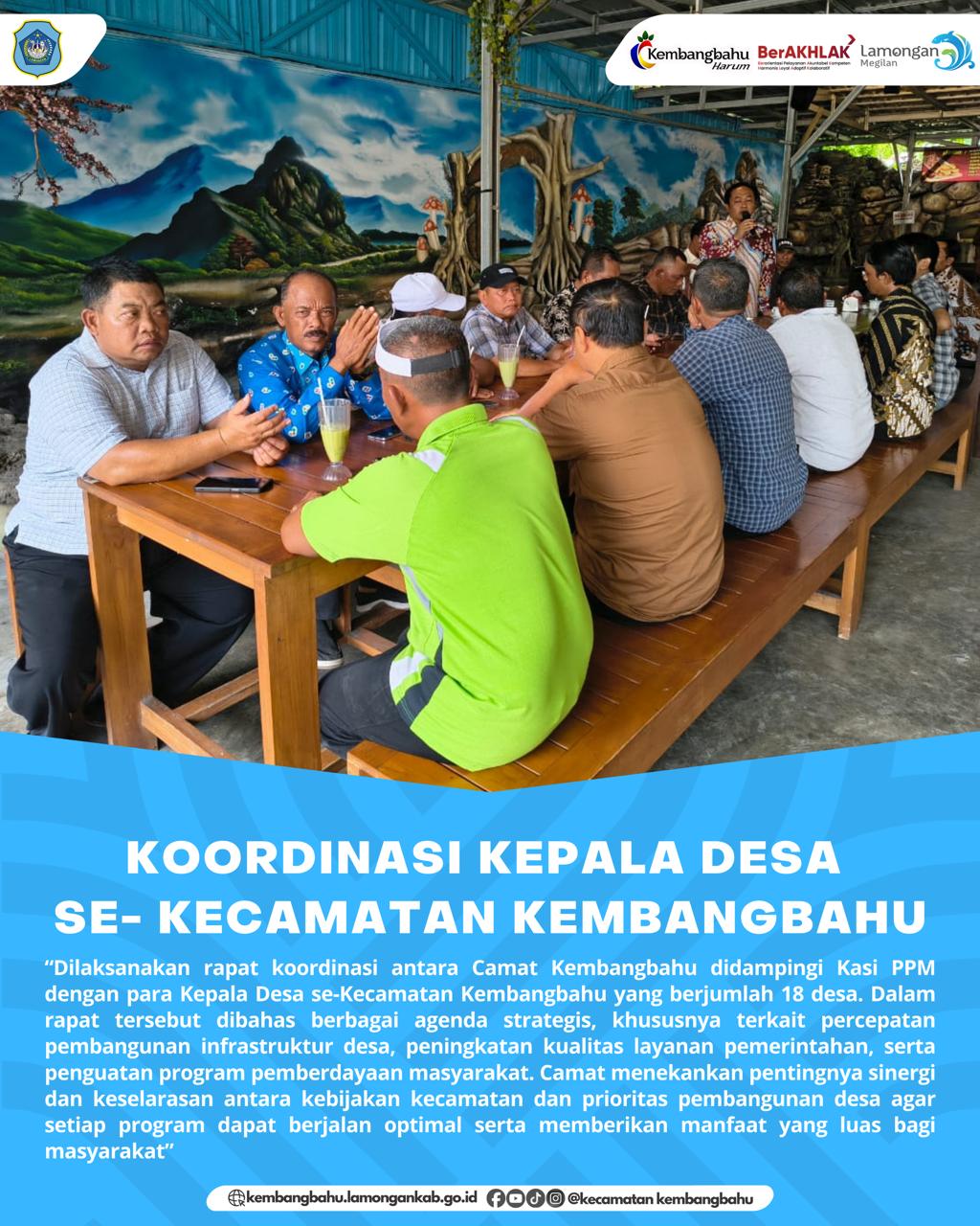 Foto: KOORDINASI KEPALA DESA SE-KECAMATAN KEMBANGBAHU