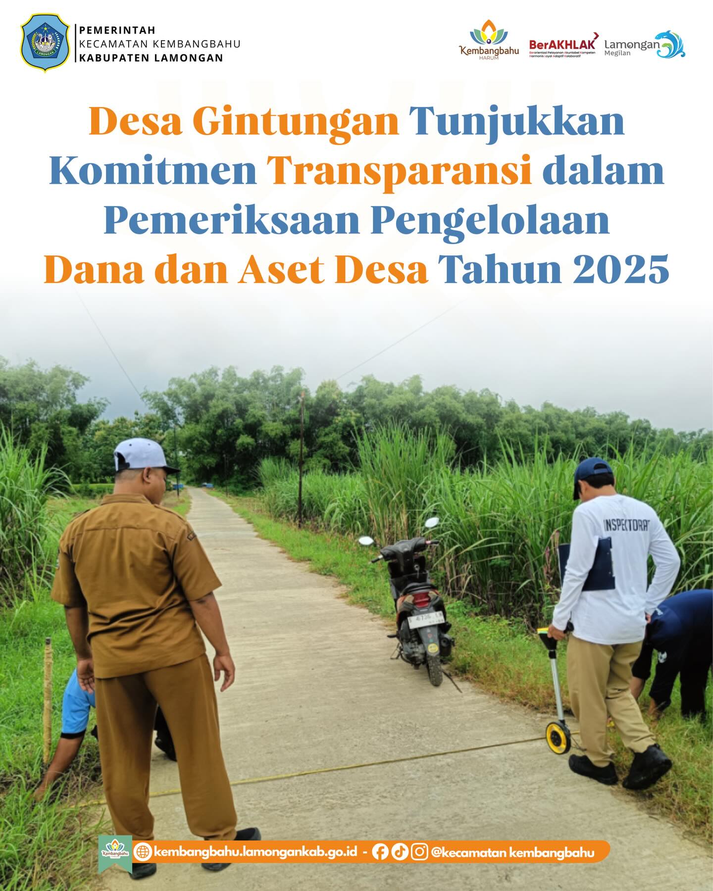 Foto: Pemeriksaan Pengelolaan Dana Desa, BKKPD, BUMDesa, dan Pengelolaan Aset Desa Tahun 2025 Desa Gintungan