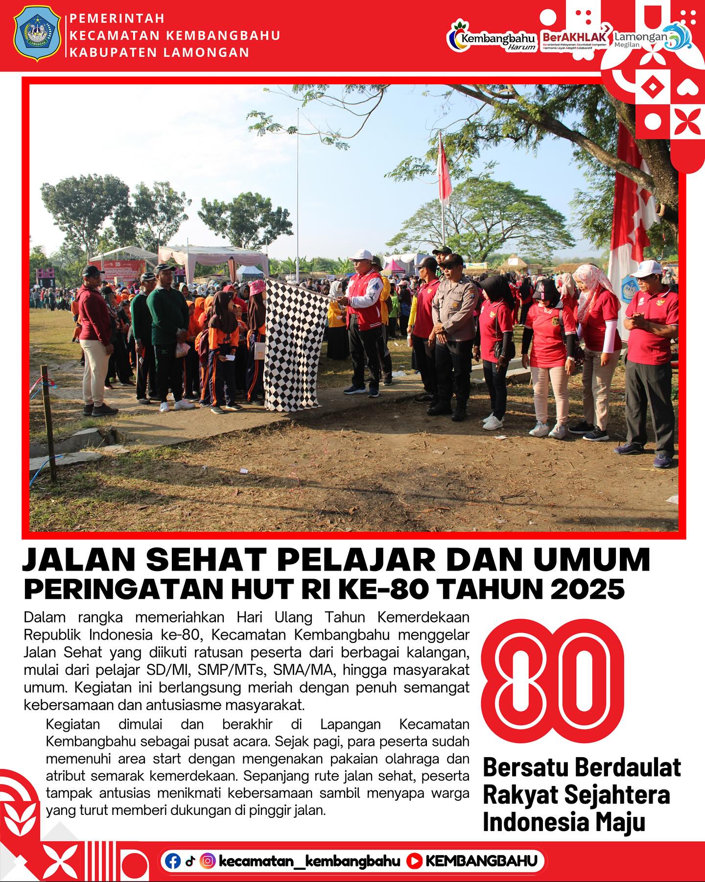Foto: JALAN SEHAT SEMARAK HUT RI KE-80 TAHUN #4
