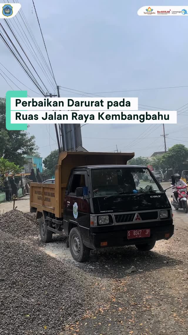 Foto: PERBAIKAN JALAN DARURAT