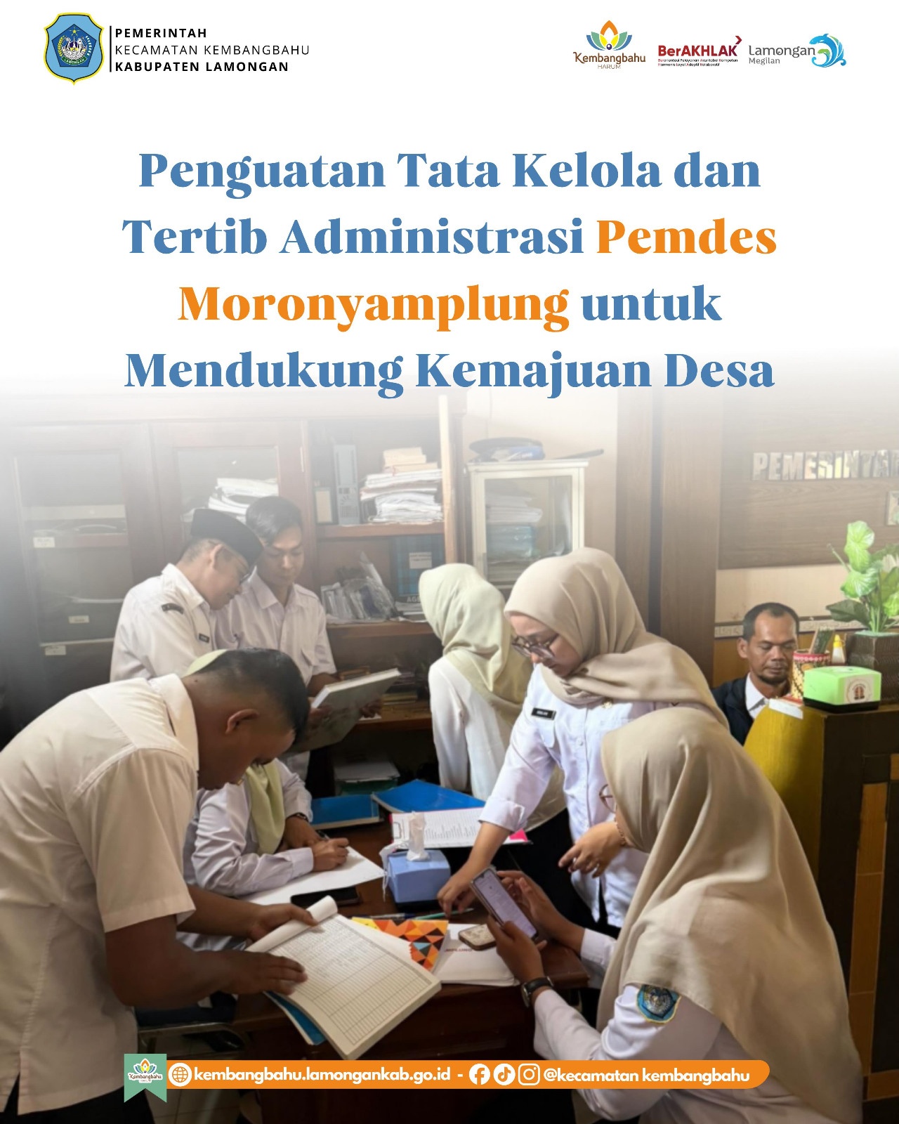 Foto: PENGUATAN TATA KELOLA DAN TERTIB ADMINISTRASI PEMDES MORONYAMPLUNG