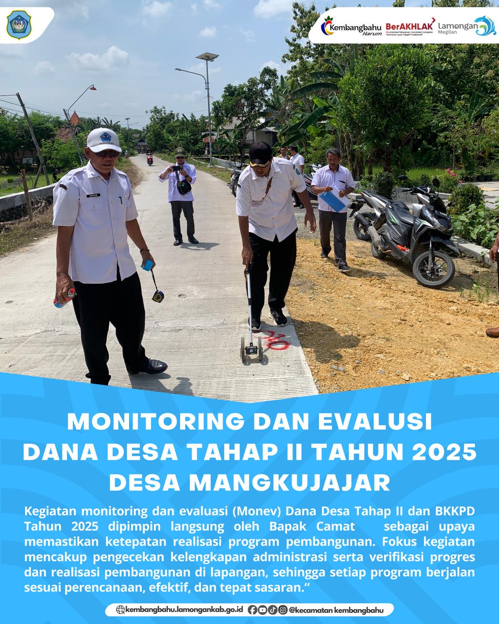 Foto: MONITORING DAN EVALUASI DANA DESA PEMDES MANGKUJAJAR