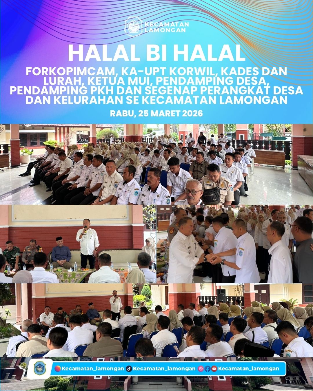 Foto: Kecamatan Lamongan Gelar Halal Bi Halal Bersama Forkopimcam dan Stakeholder