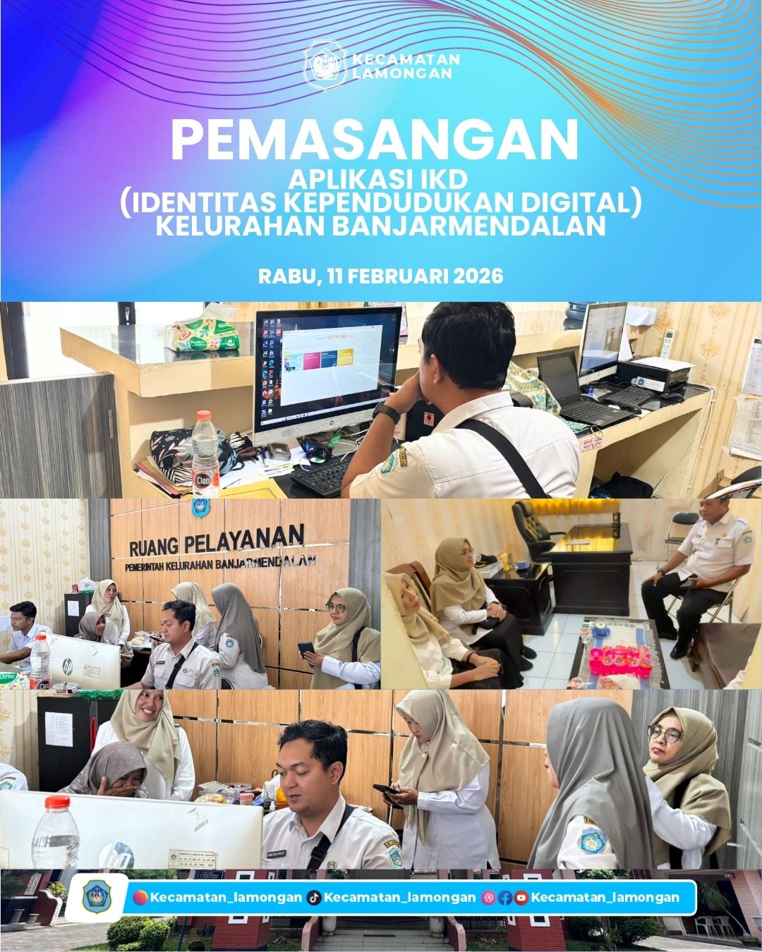 Foto: Kelurahan Banjarmendalan Laksanakan Pemasangan Aplikasi IKD