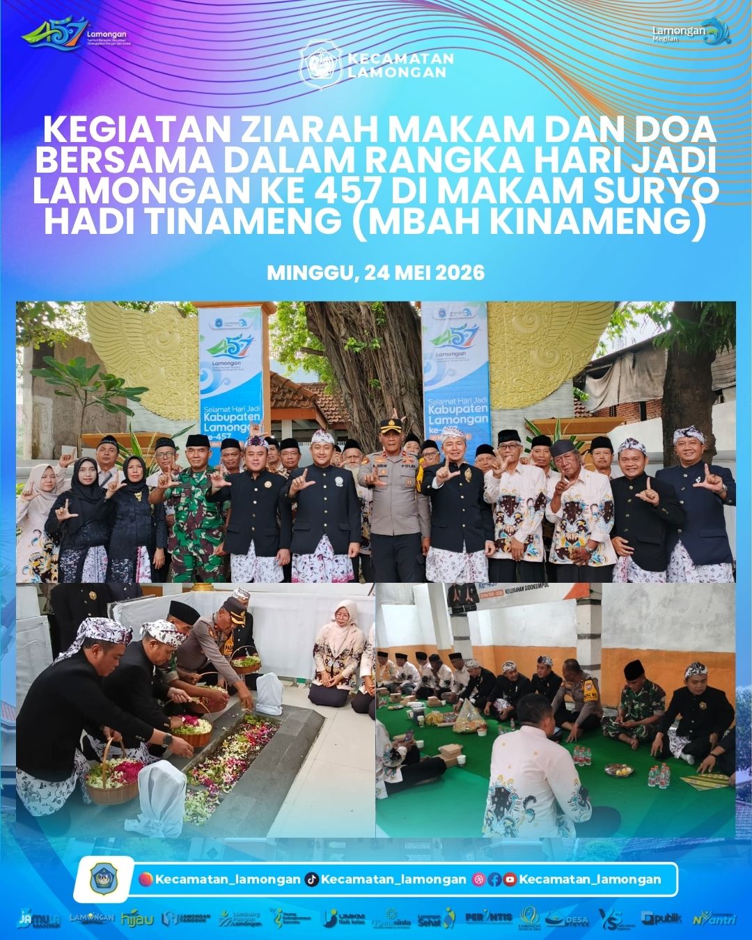 Foto: Ziarah Makam dan Doa Bersama Warnai Peringatan HJL ke-457 di Makam Mbah Kinameng