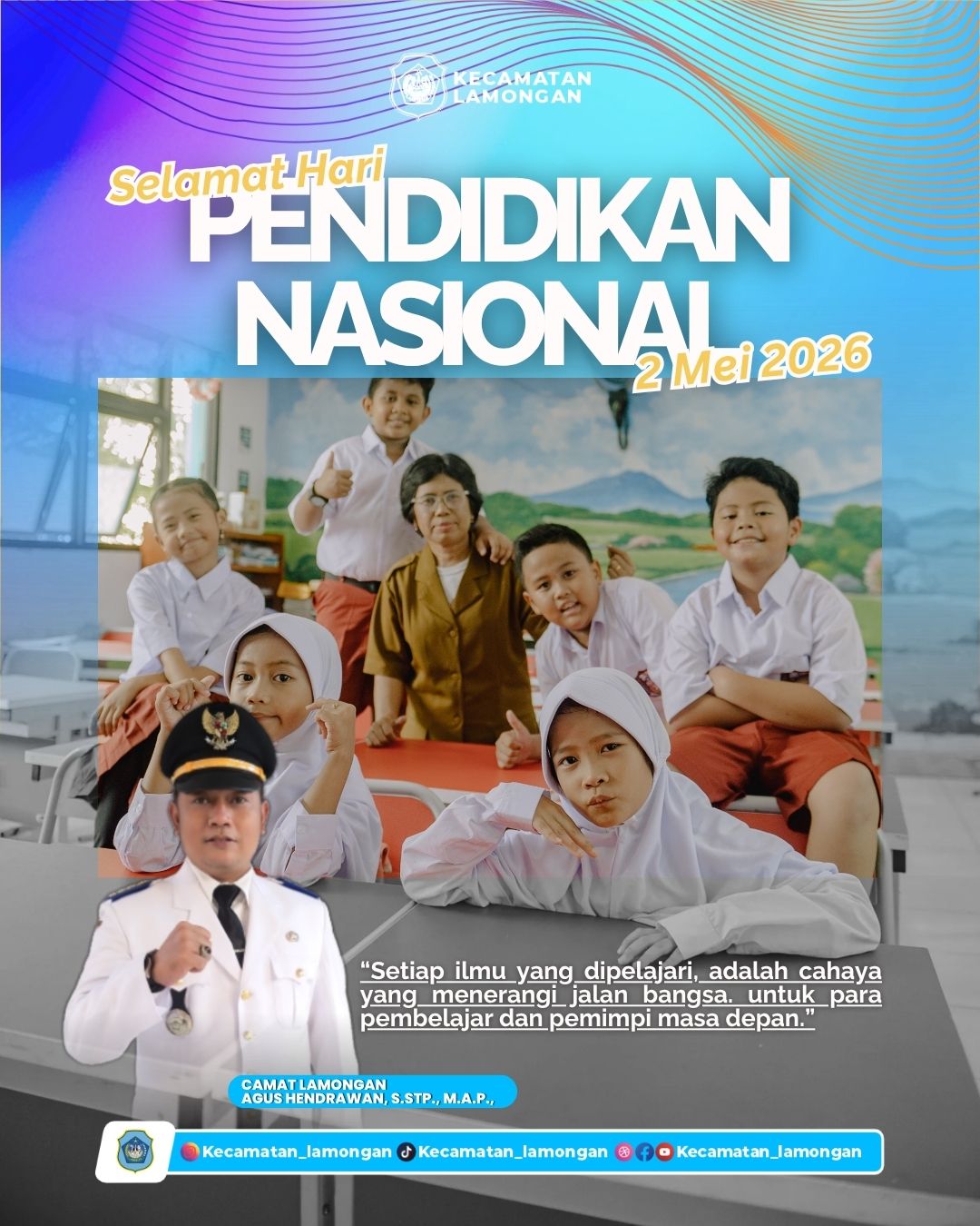 Peringatan Hari Pendidikan Nasional 2026, Kecamatan Lamongan Dorong Peningkatan Kualitas Pendidikan