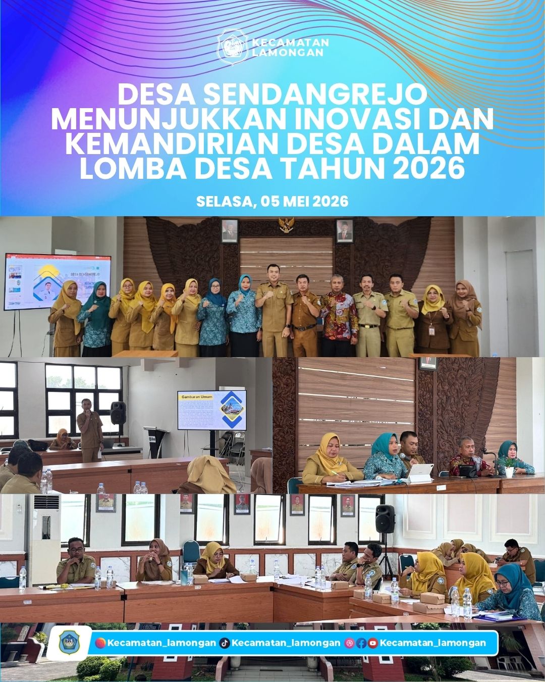 Foto: Desa Sendangrejo Tampilkan Inovasi dan Potensi Unggulan dalam Lomba Desa Tahun 2026