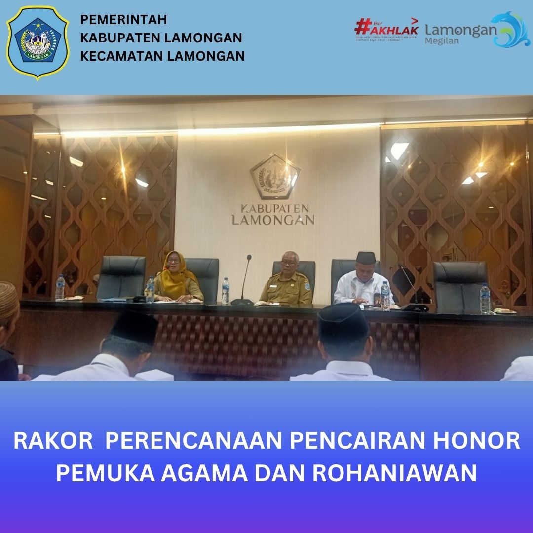 Rakor Pencairan Honor Takmir Masjid