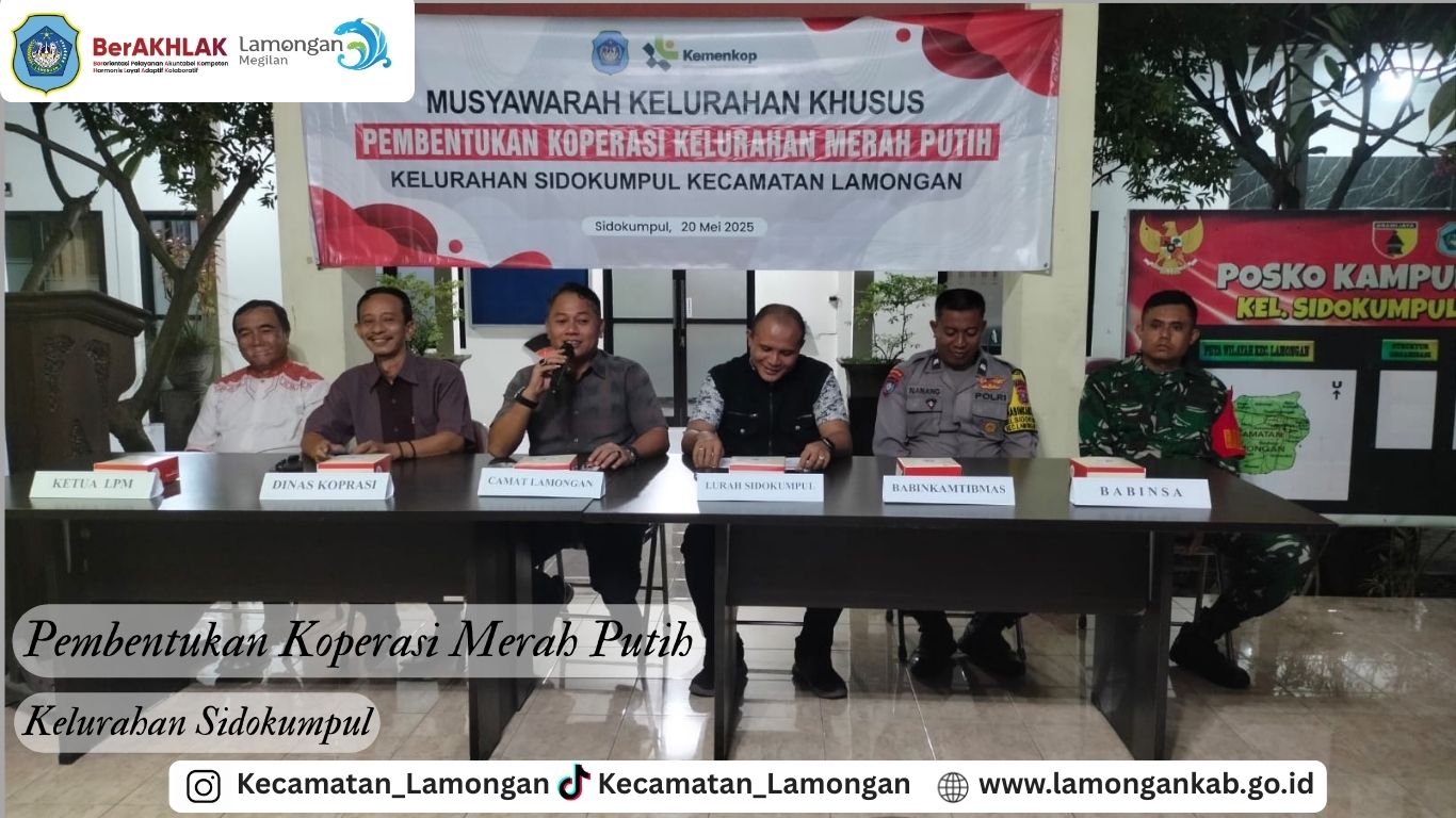 MUSYAWARAH DESA KHUSUS PEMBENTUKAN KOPERASI MERAH PUTIH DI KELURAHAN SIDOKUMPUL