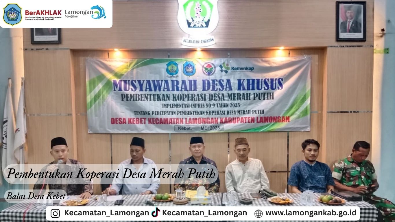 MUSYAWARAH DESA KHUSUS PEMBENTUKAN KOPERASI MERAH PUTIH DI DESA KEBET