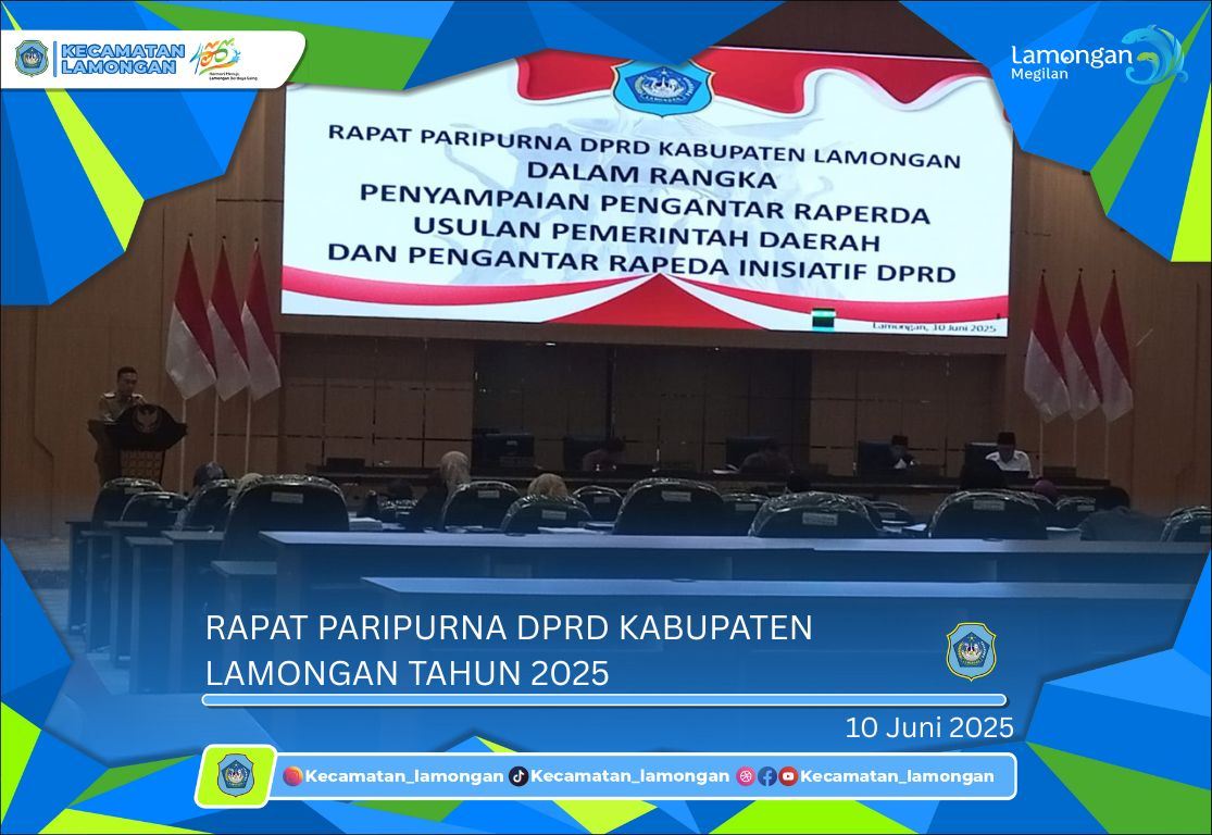 Foto: RAPAT PARIPURNA DPRD KABUPATEN LAMONGAN TAHUN 2025