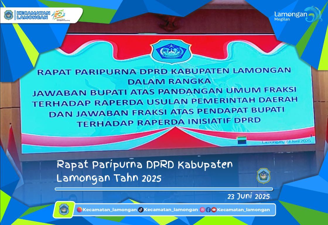 Rapat Paripurna DPRD Kabupaten Lamongan Tahun 2025