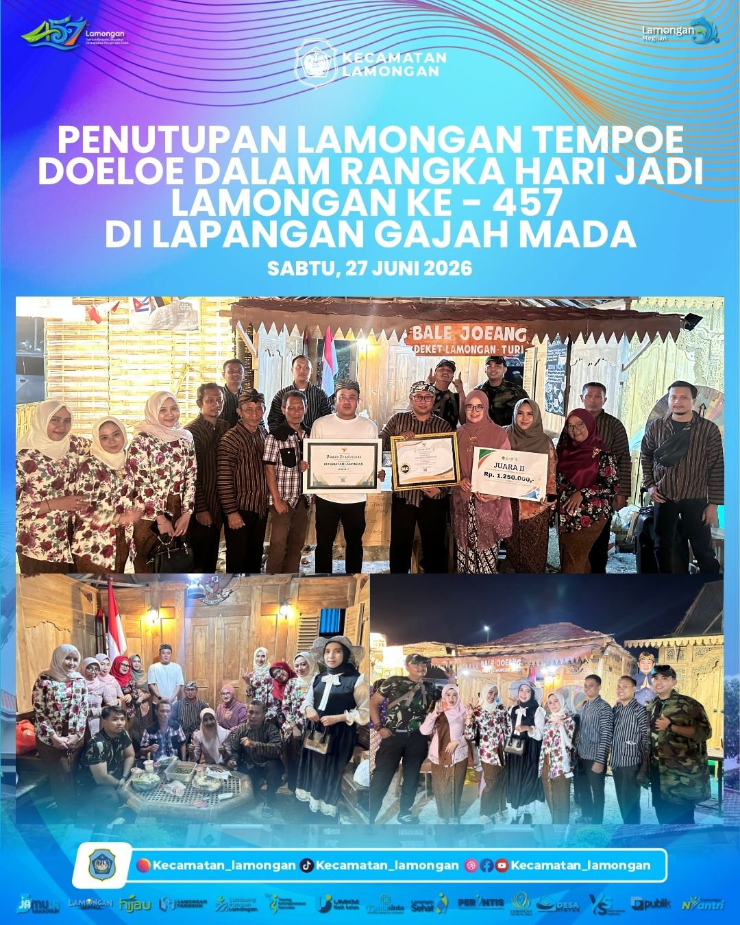 Foto: Penutupan Lamongan Tempoe Doeloe Tutup Rangkaian Semarak Hari Jadi Lamongan ke-457