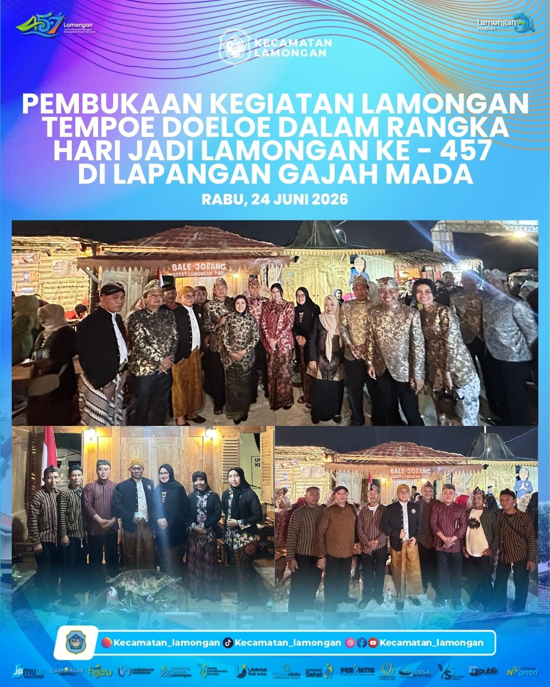 Foto: Pembukaan Lamongan Tempoe Doeloe Meriahkan Hari Jadi Lamongan ke-457
