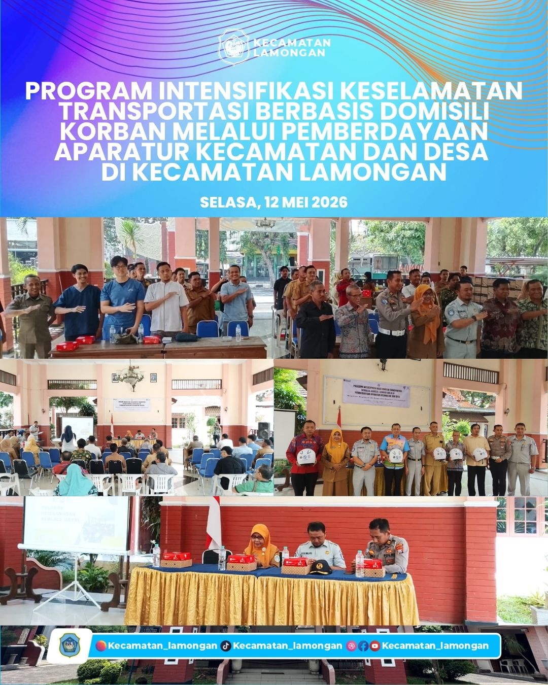 Foto: Kecamatan Lamongan Gelar Program Intensifikasi Keselamatan Transportasi Berbasis Domisili Korban