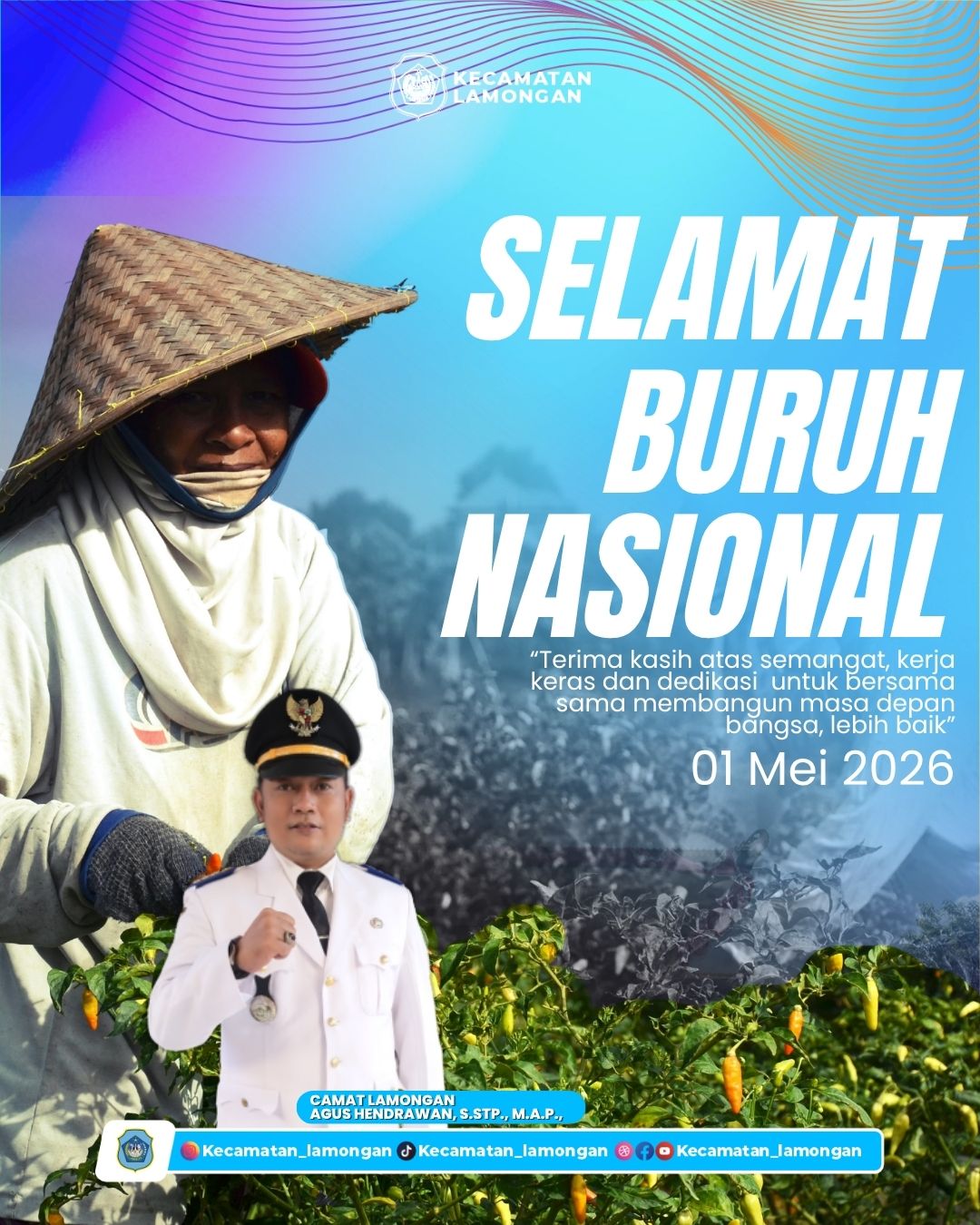 Peringatan Hari Buruh Nasional 2026, Kecamatan Lamongan Apresiasi Peran Pekerja