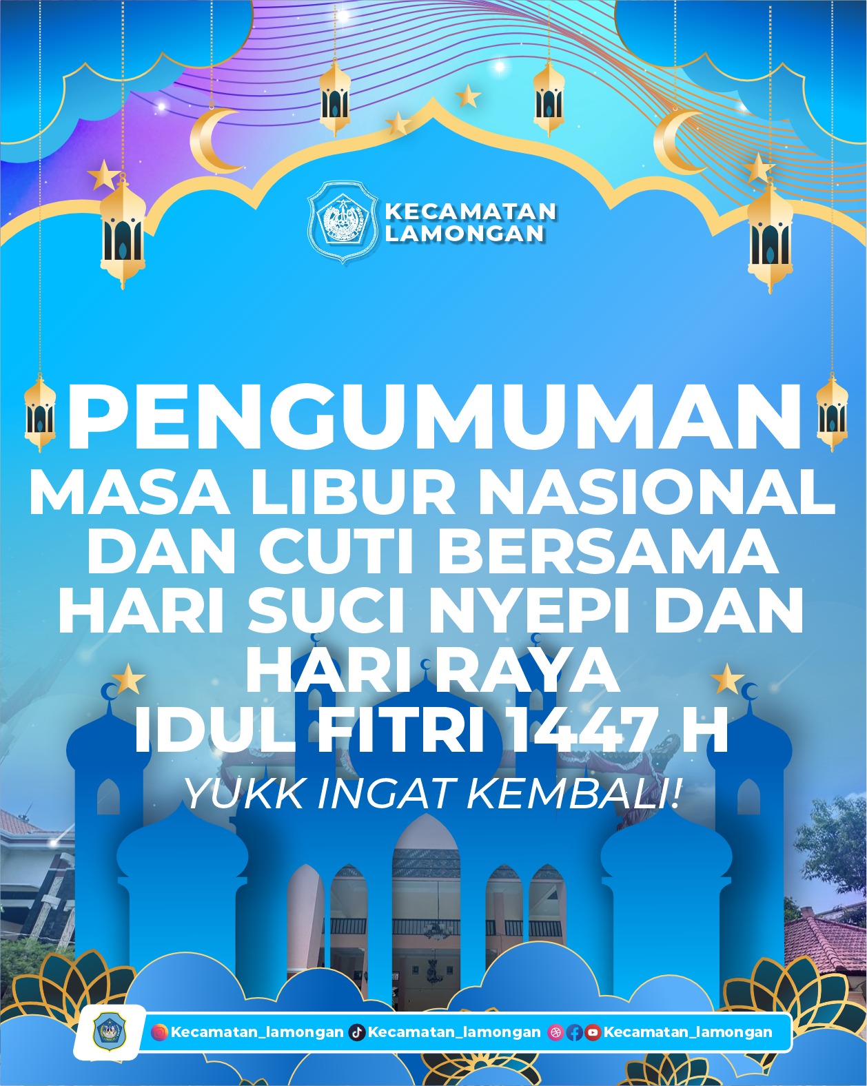 Foto: Kecamatan Lamongan Sampaikan Informasi Libur Nasional dan Cuti Bersama Maret 2026