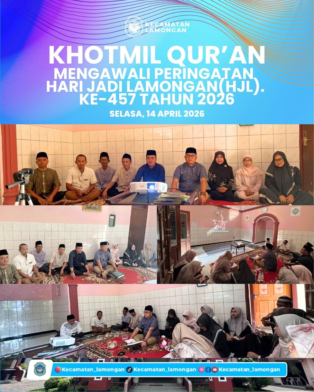 Foto: Khotmil Qur’an Awali Peringatan Hari Jadi Lamongan ke-457 Tahun 2026