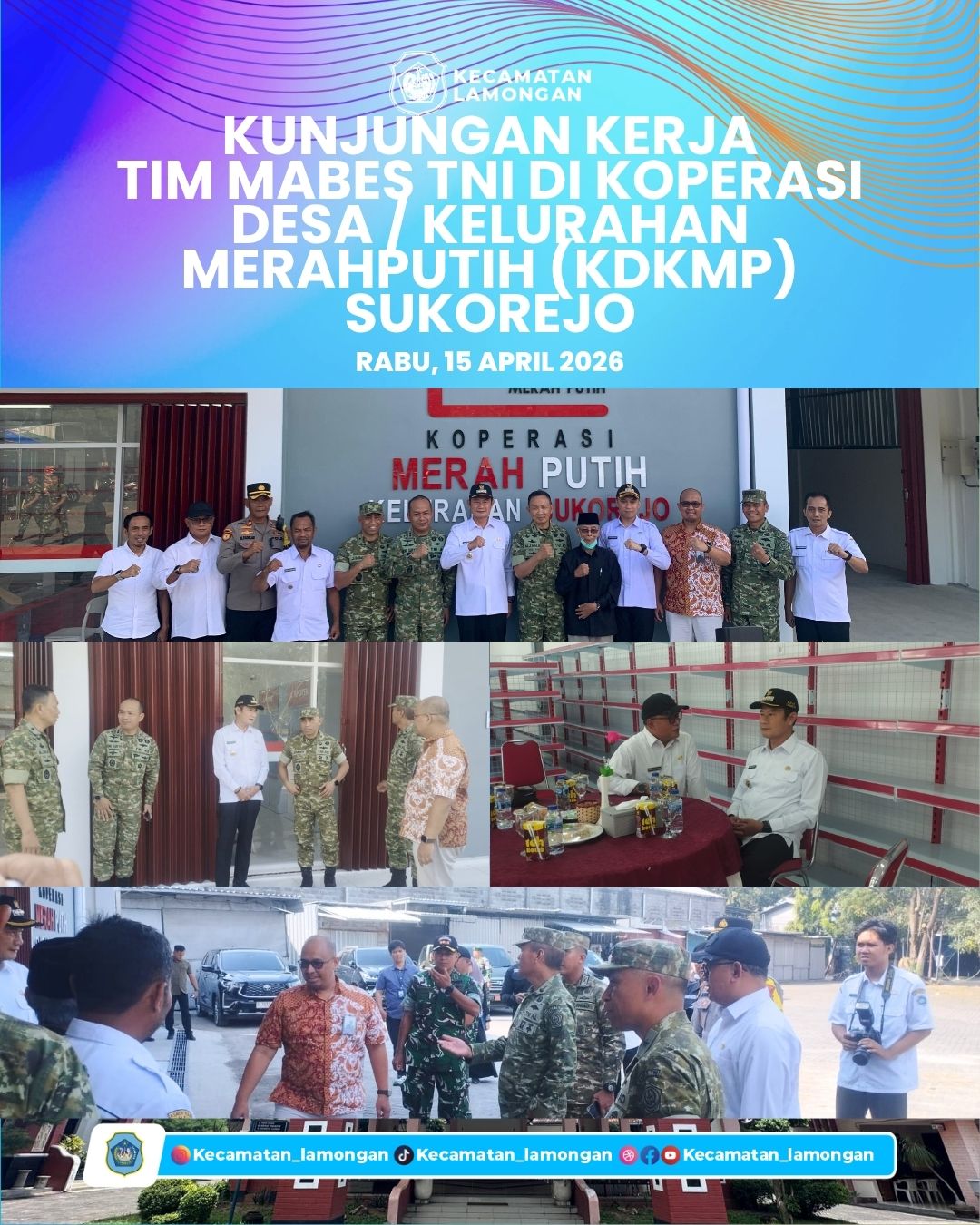 Foto: Tim Mabes TNI Lakukan Kunjungan Kerja ke Koperasi Merah Putih Sukorejo