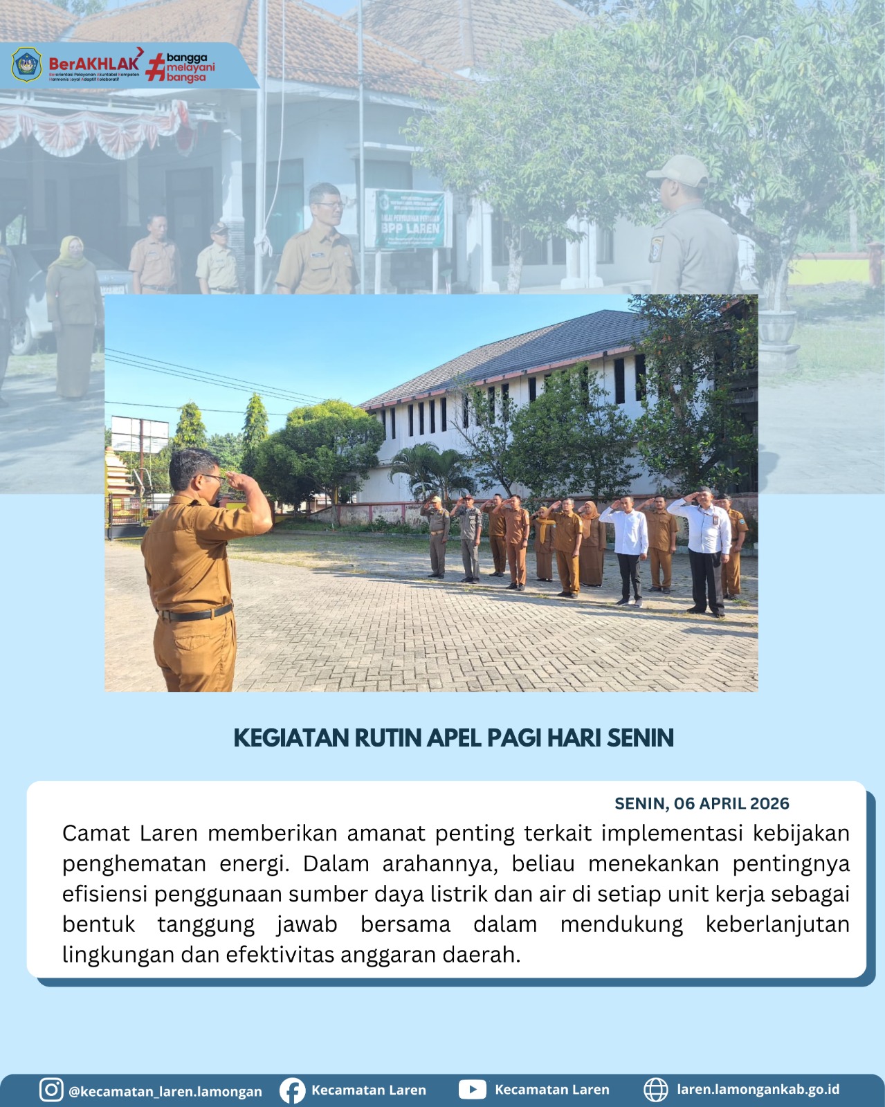 Foto: Apel Senin Pagi