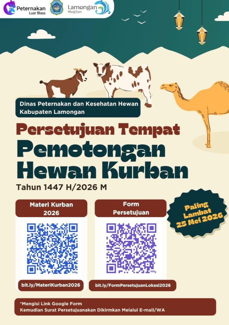 Foto: [INFORMASI PENTING: PERSETUJUAN TEMPAT PEMOTONGAN HEWAN KURBAN 2026] 🕋🥩