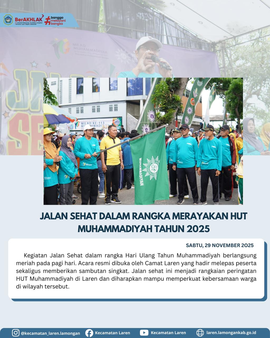 Jalan Sehat dalam Rangka Merayakan HUT Muhammadiyah Tahun 2025