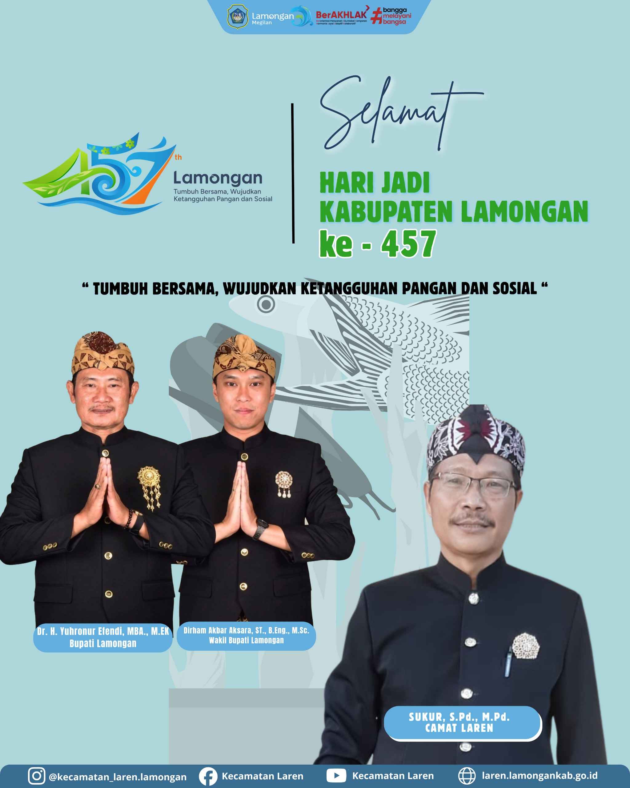 Foto: Selamat Hari Jadi Kabupaten Lamongan ke-457! 🎉✨