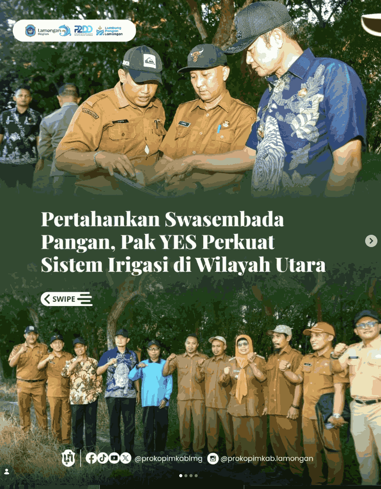 Foto: Pertahankan Swasembada Pangan, Pak YES Perkuat Sistem Irigasi di Wilayah Utara
