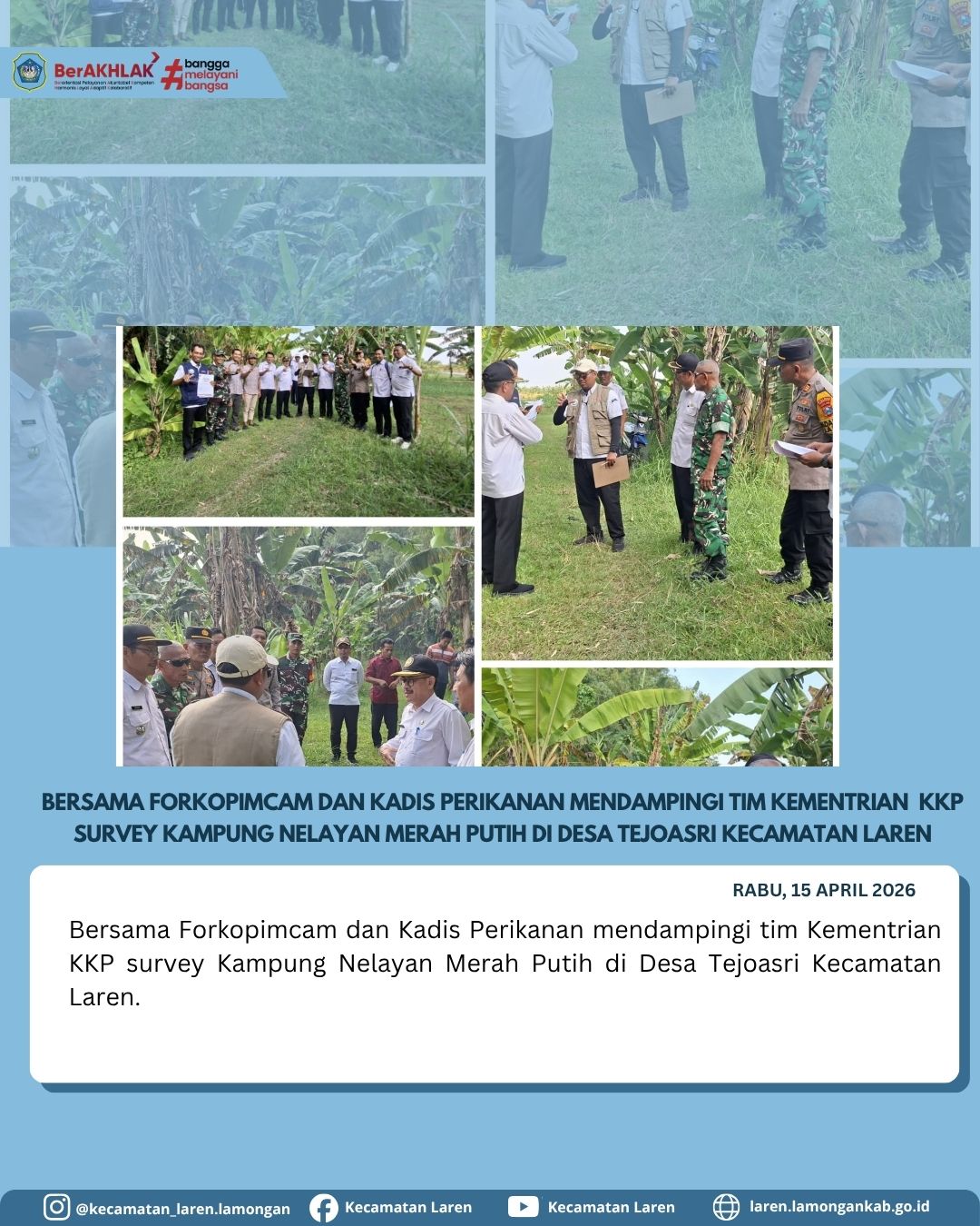 Foto: Desa Tejoasri Bersiap, Tim Kementerian KKP Lakukan Survey Kampung Nelayan Merah Putih