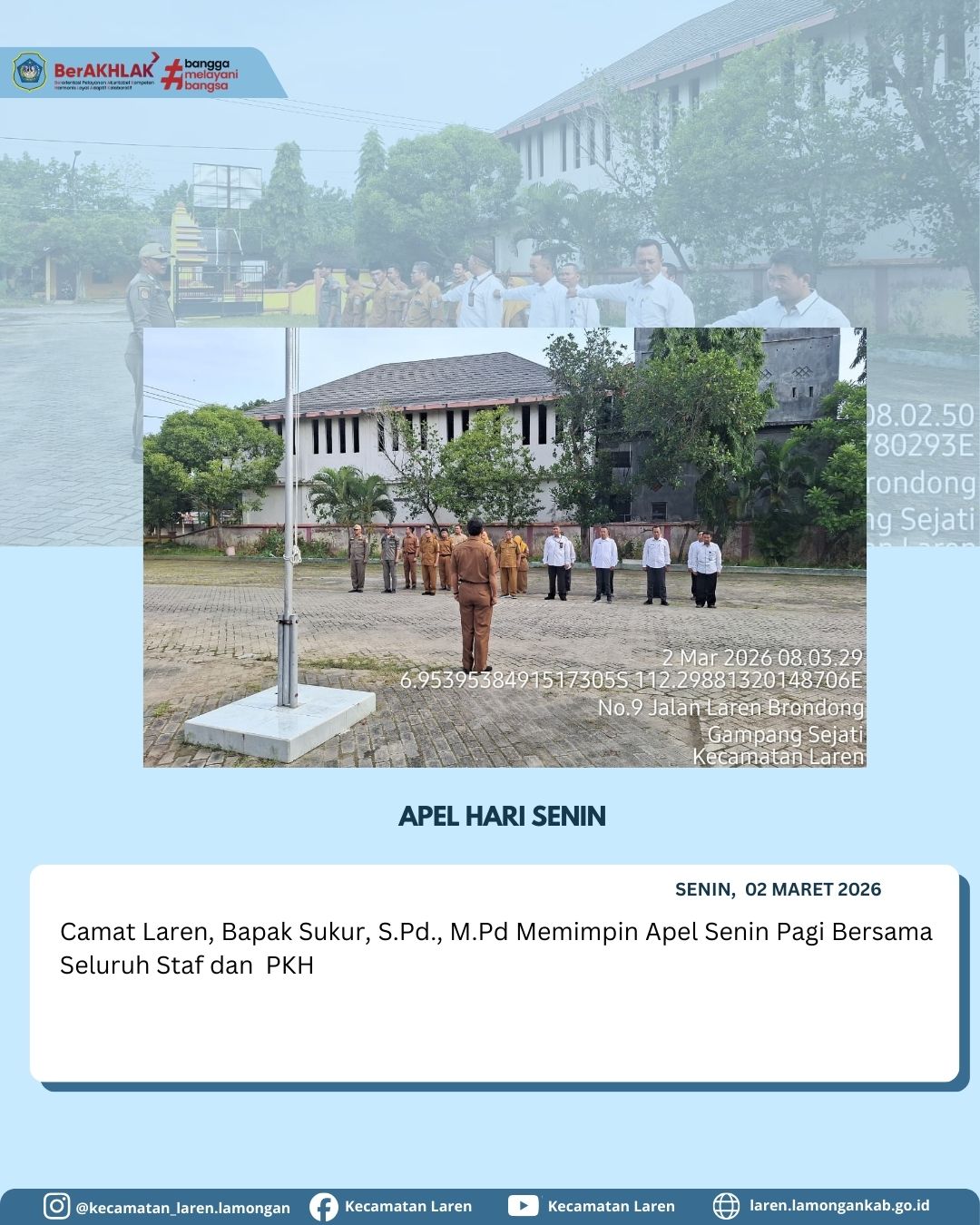 Foto: Apel Senin Pagi