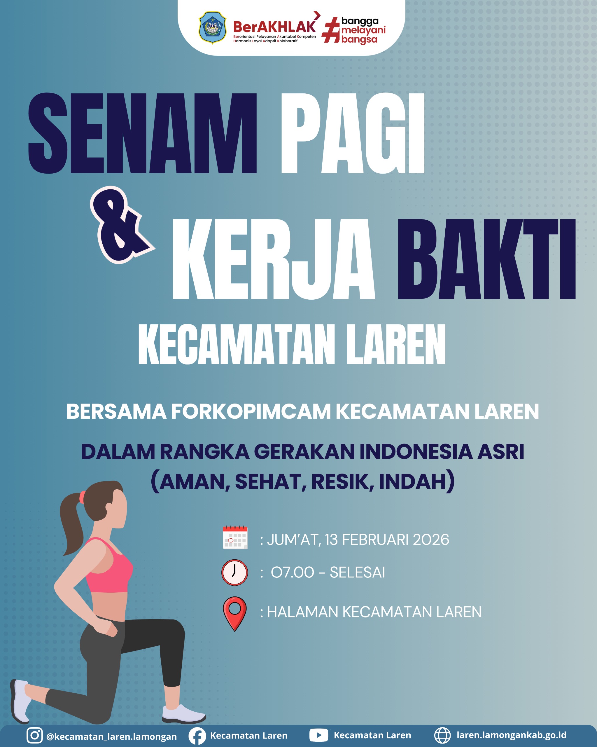 Foto: Senam Pagi & Kerja Bakti