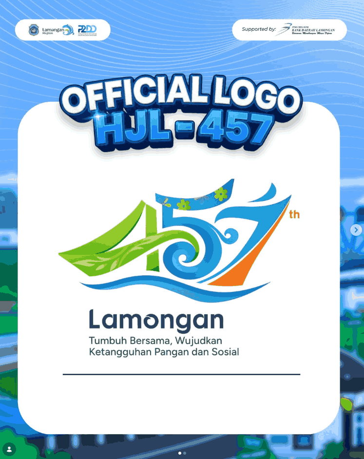 Foto: Logo Resmi Hari Jadi Lamongan (HJL) ke-457